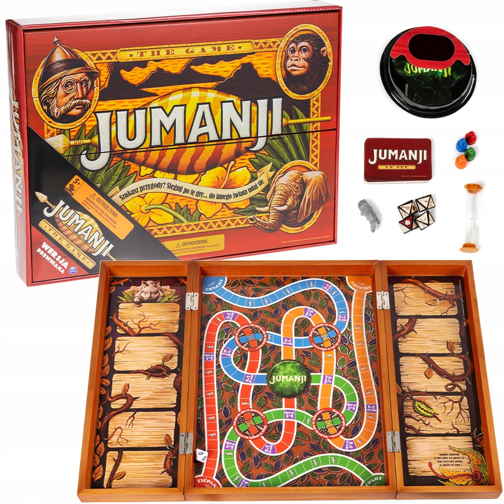 Gra planszowa Jumanji towarzyska wersja drewniana Spin Master 6046850
