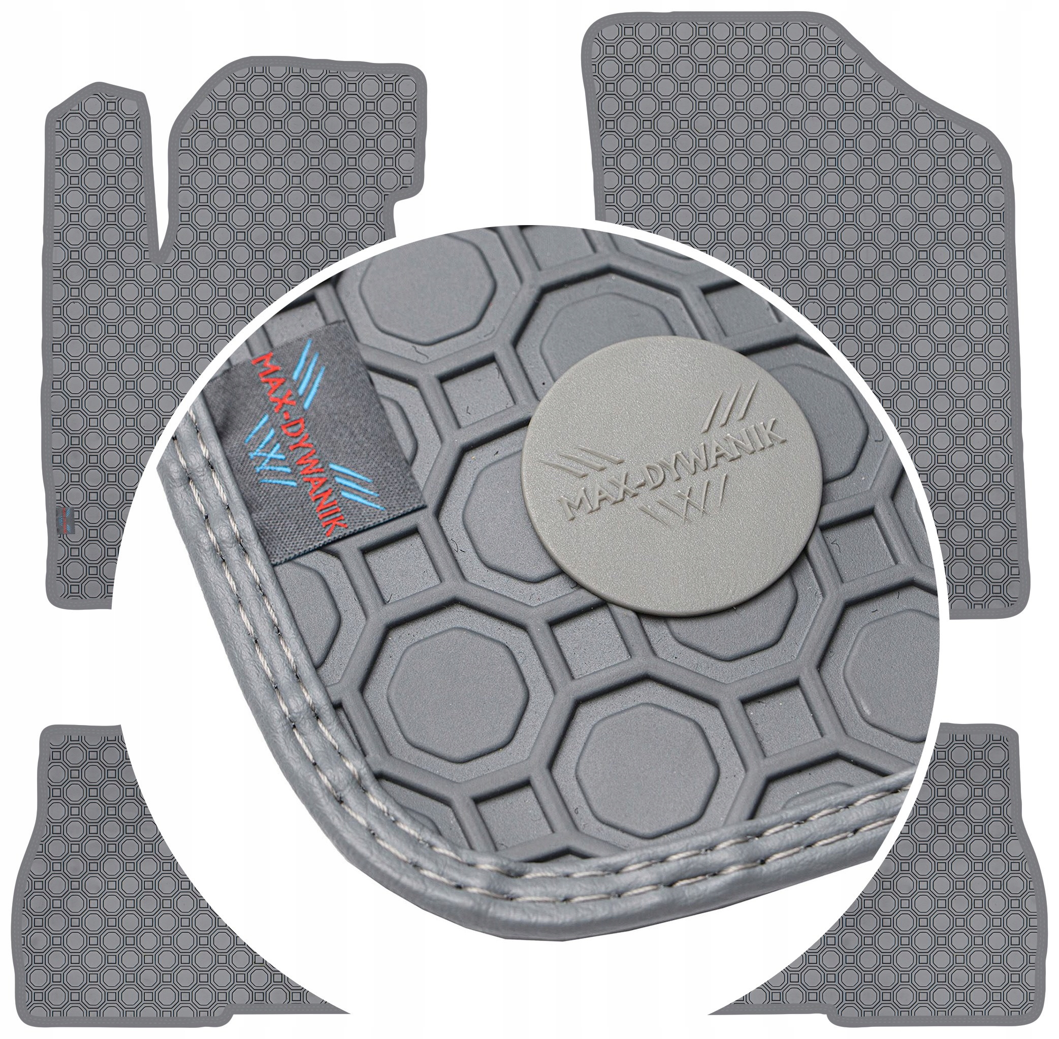 Hyundai Santa Fe III 12-15 Koberce Popielate