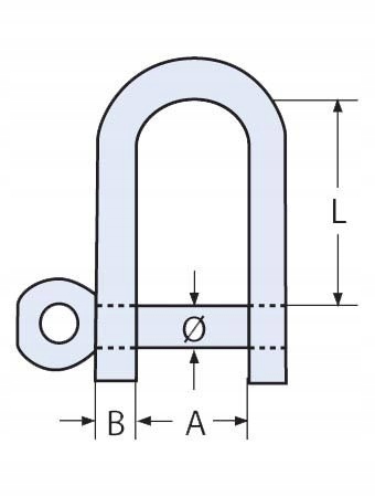 SZEKLA 5mm PŁASKA 5 NIERDZEWNA KWASOODPORNA A4 Kod producenta 00834
