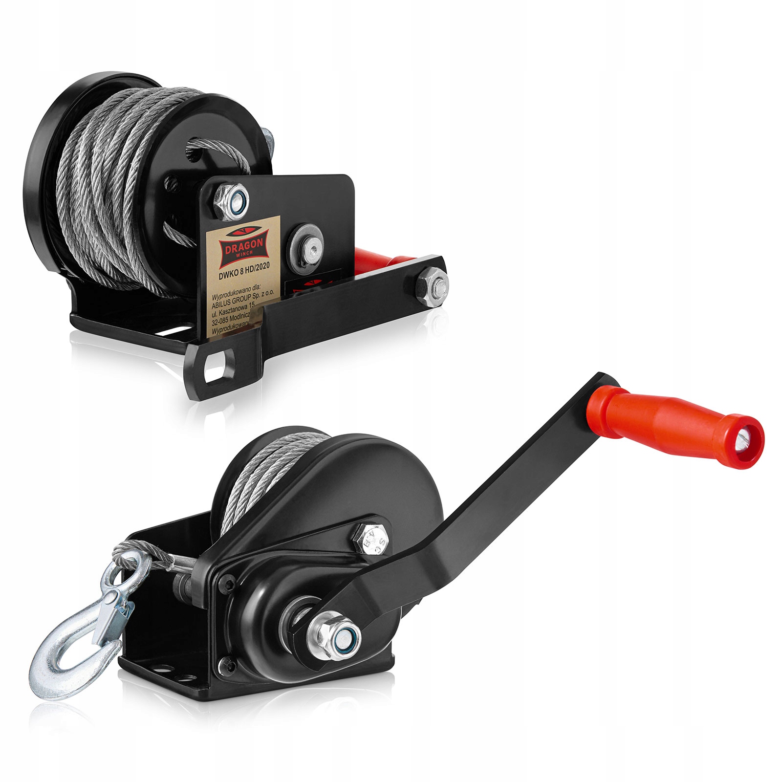 Ruční Lanový Naviják 800 lbs 360 kg Přenosný lodní naviják I
