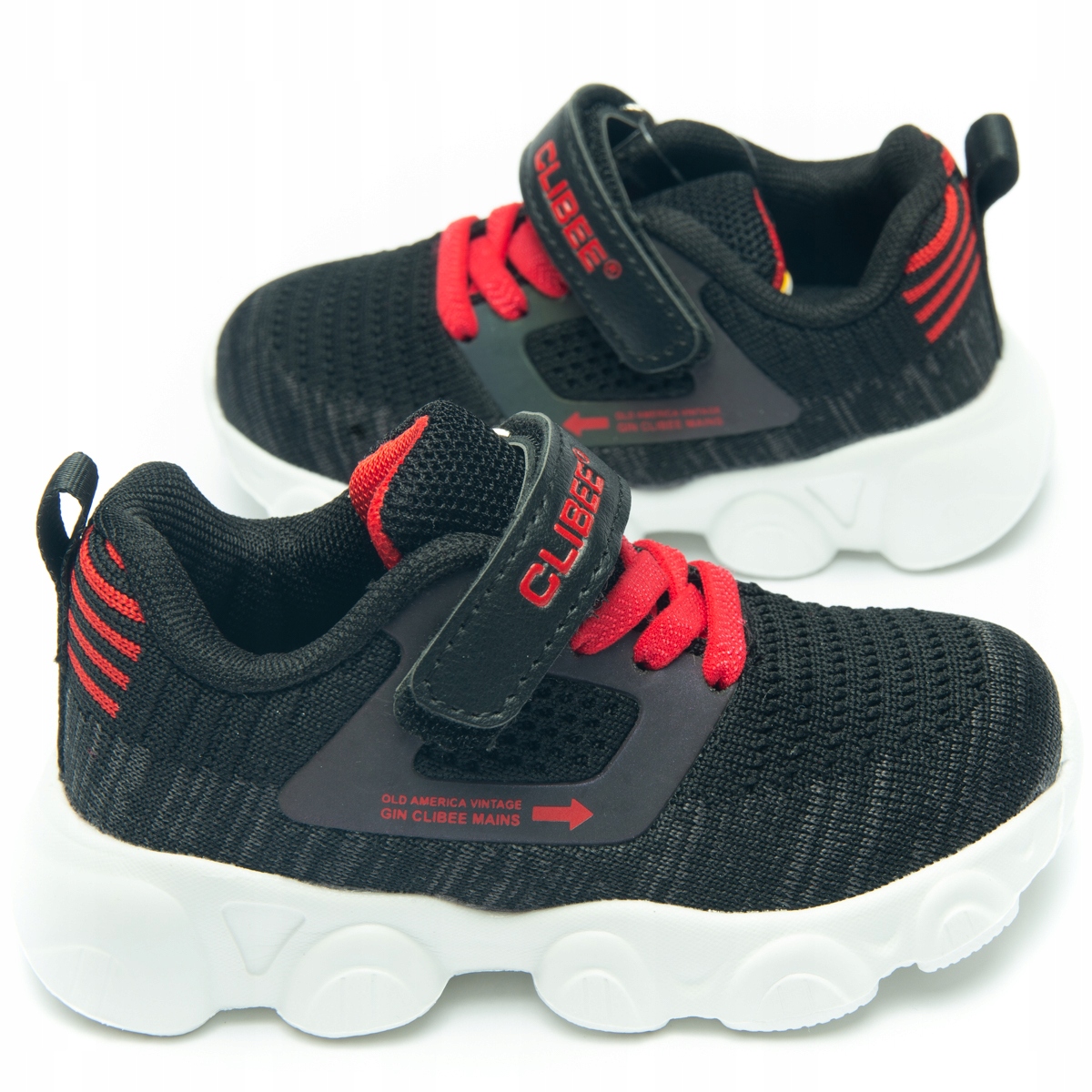 

Clibee Buty Chłopięce Sportowe Black/red Profil 24