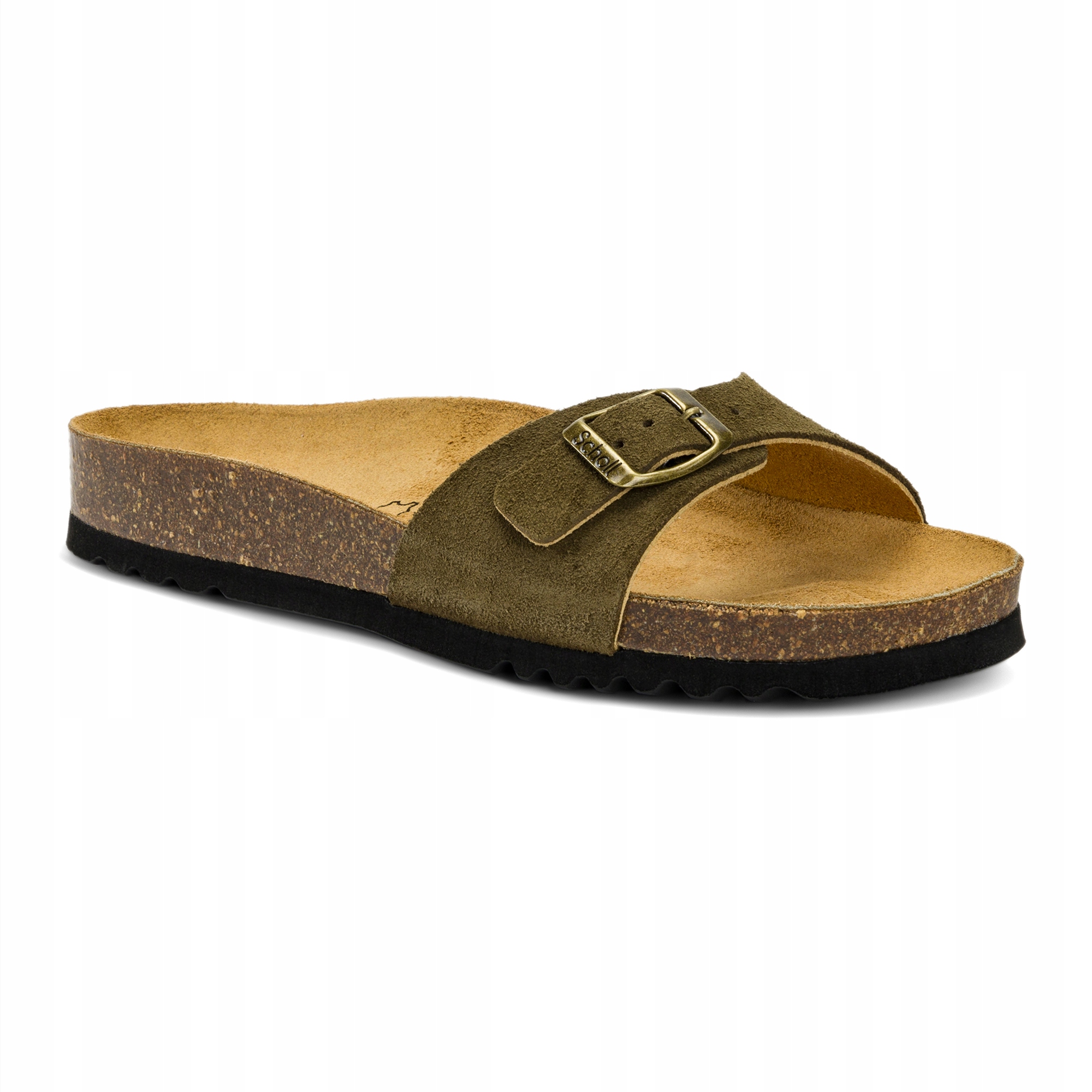 Klapki damskie Scholl Estelle Sue khaki 39 Eu