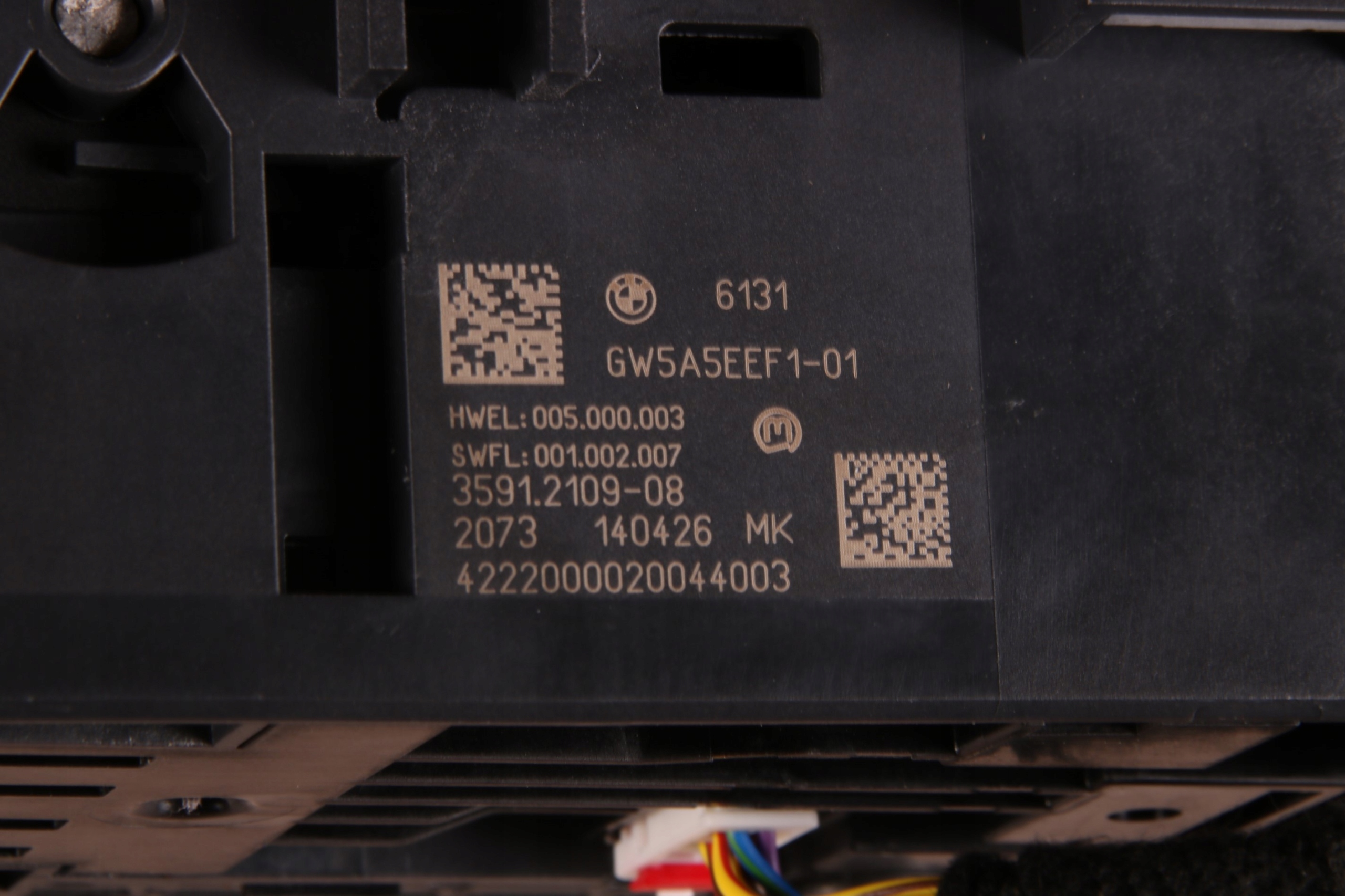 BMW 7 i7 G70 switch changes of the gear KONTROLER IDRIVE 5A5EEF1 5A5CC71