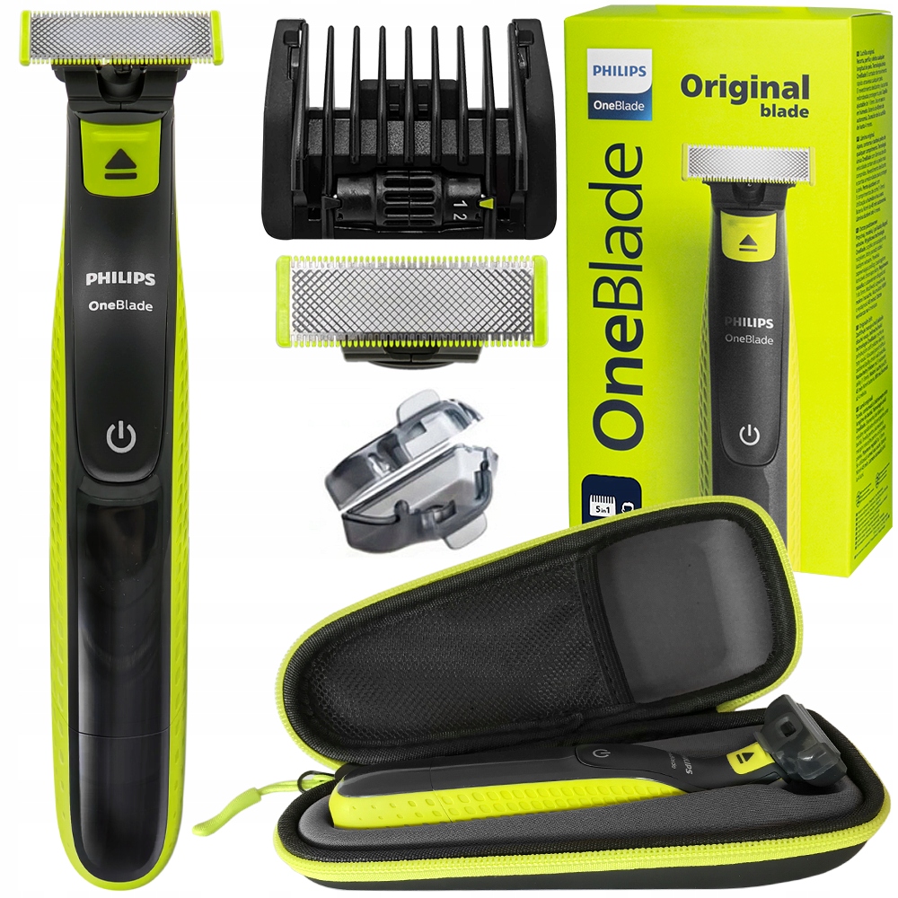 GOLARKA PHILIPS ONEBLADE DO ZAROSTU DWUSTRONNA TRYMER DO GOLENIA + ETUI