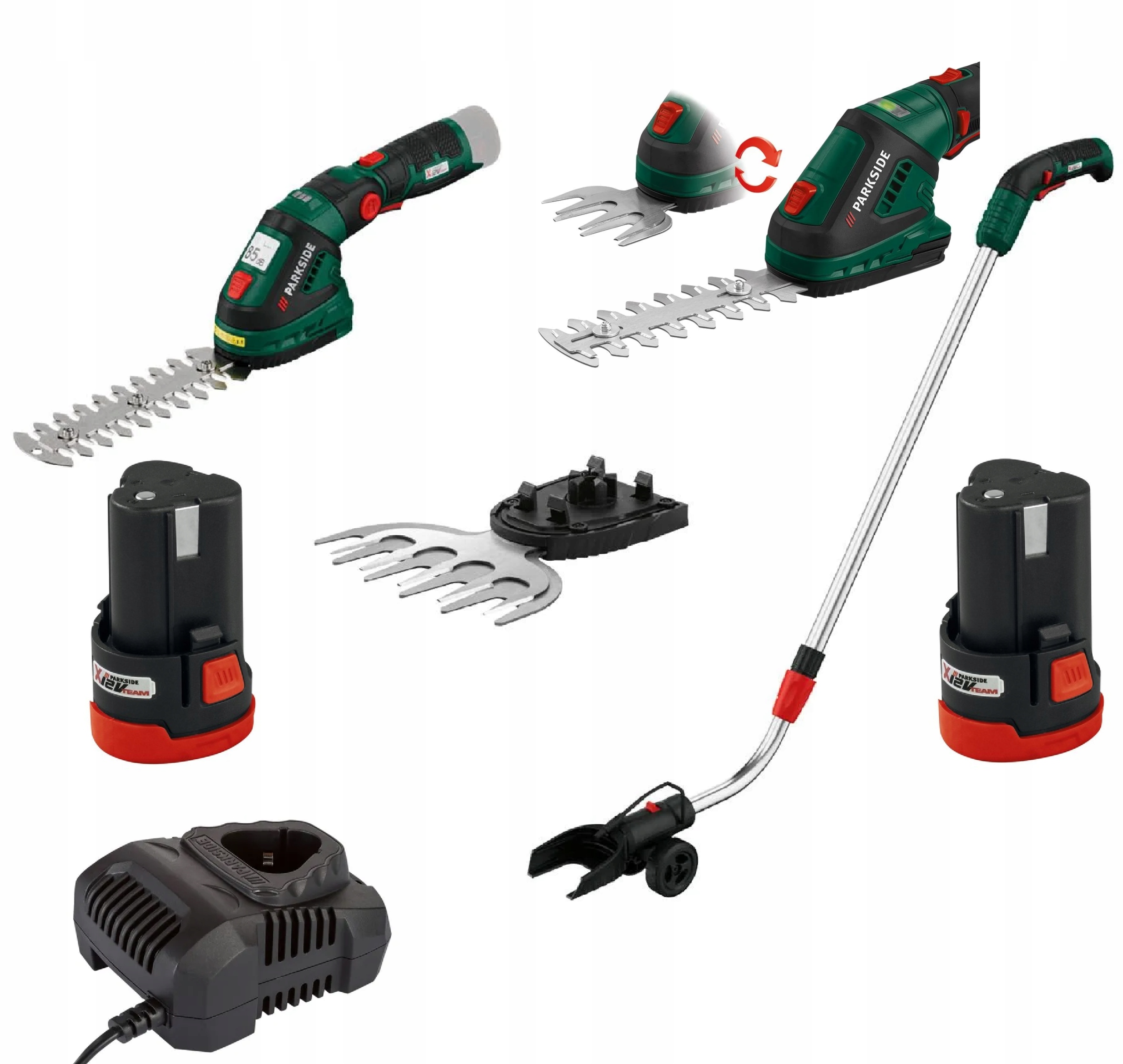 

Akumulatorowe nożyce Parkside 2x akumulator 2ah 12