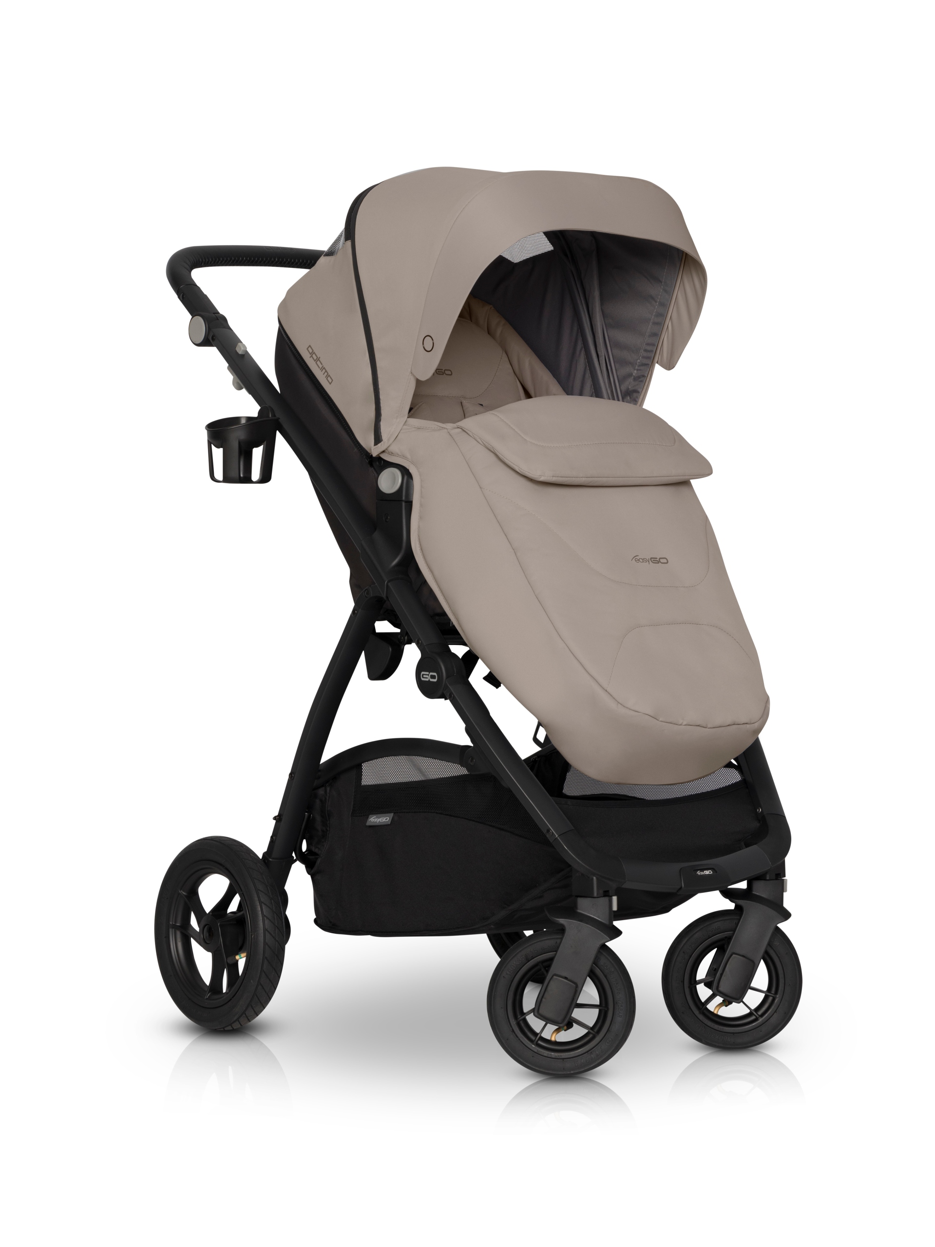 Wózek 2w1 dziecięcy Optimo EASYGO ADAPTERY TORBA Stelaż Aluminiowy