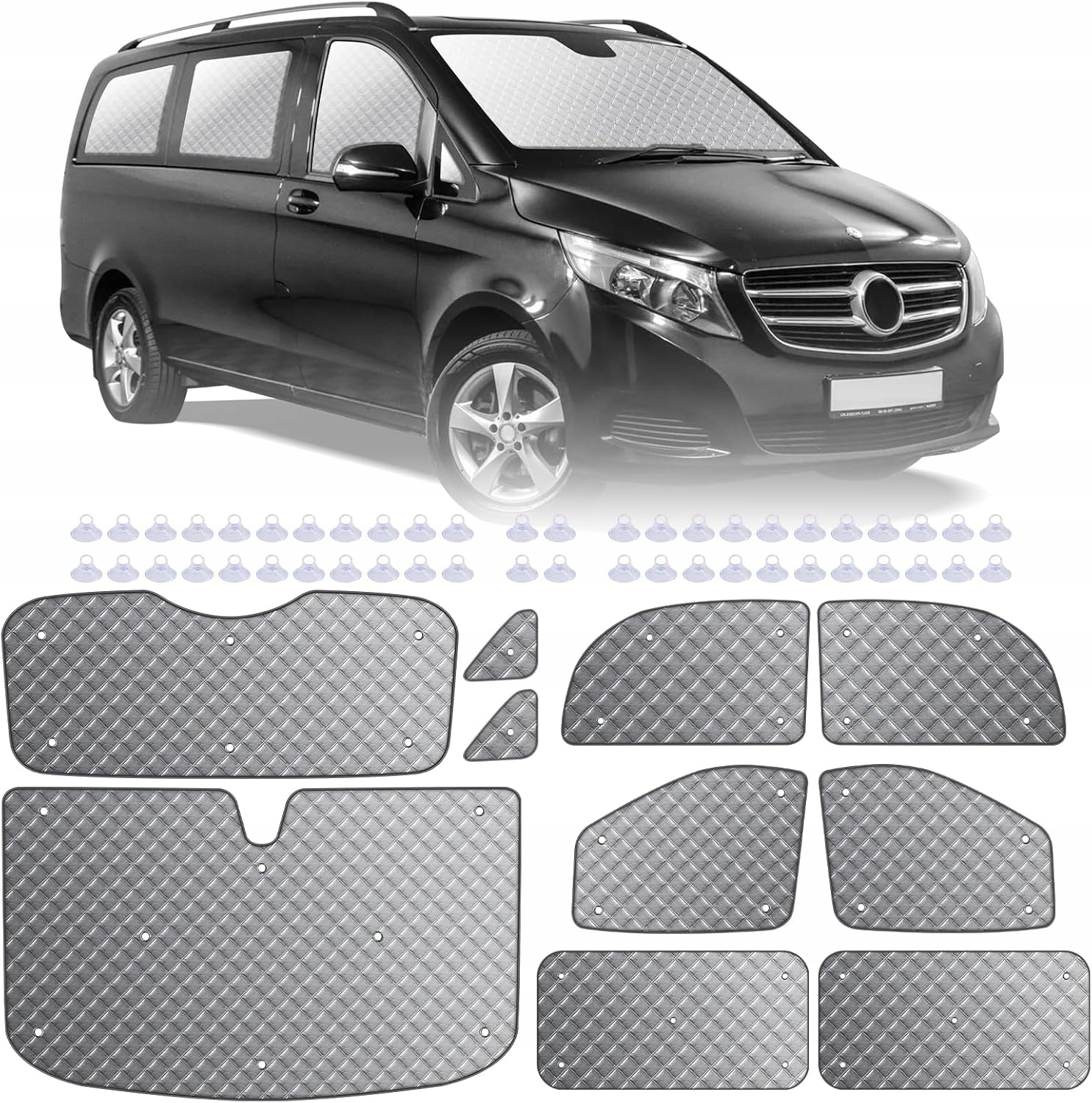 MaxAwe 10 Szt. Mat Termicznych do VITO III W447 2014-2024, Ochrona Słońca