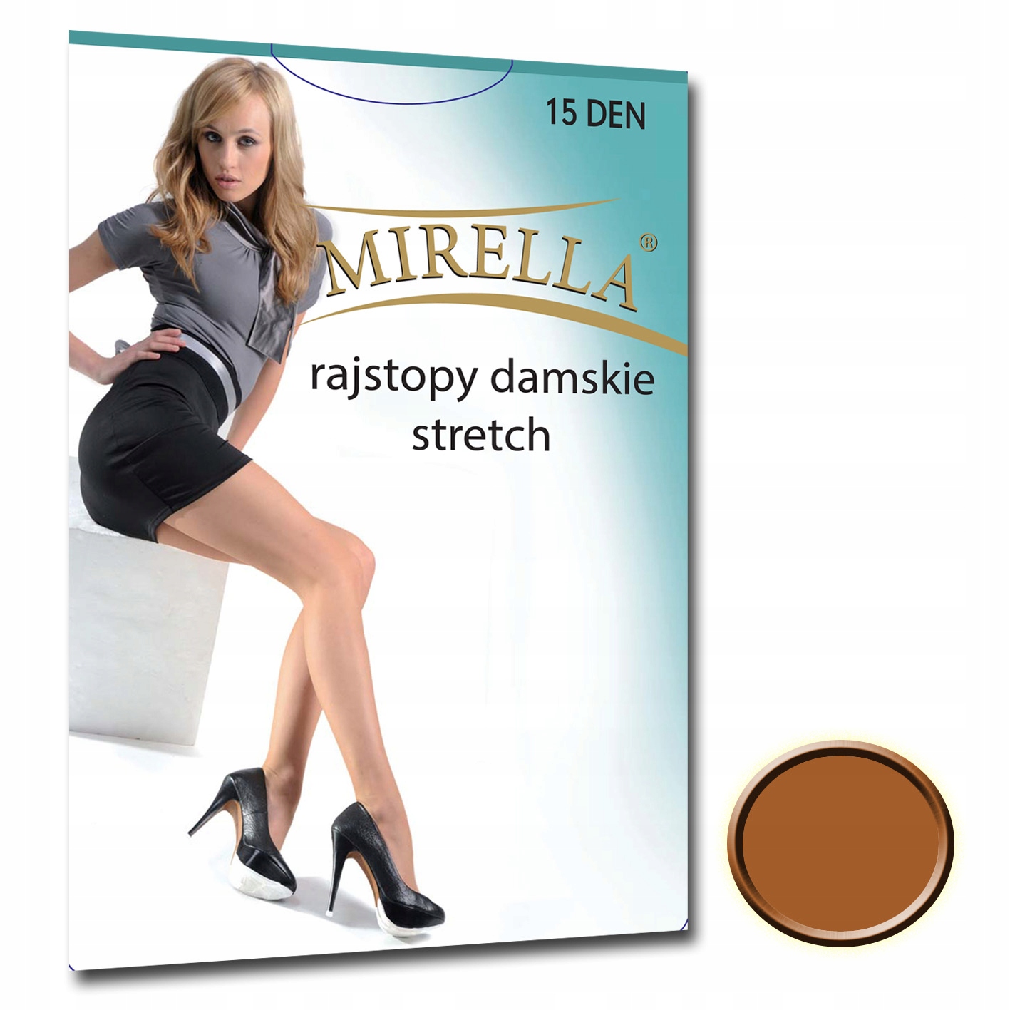 

Mirella Rajstopy stretch 15 den roz.2/M Visone