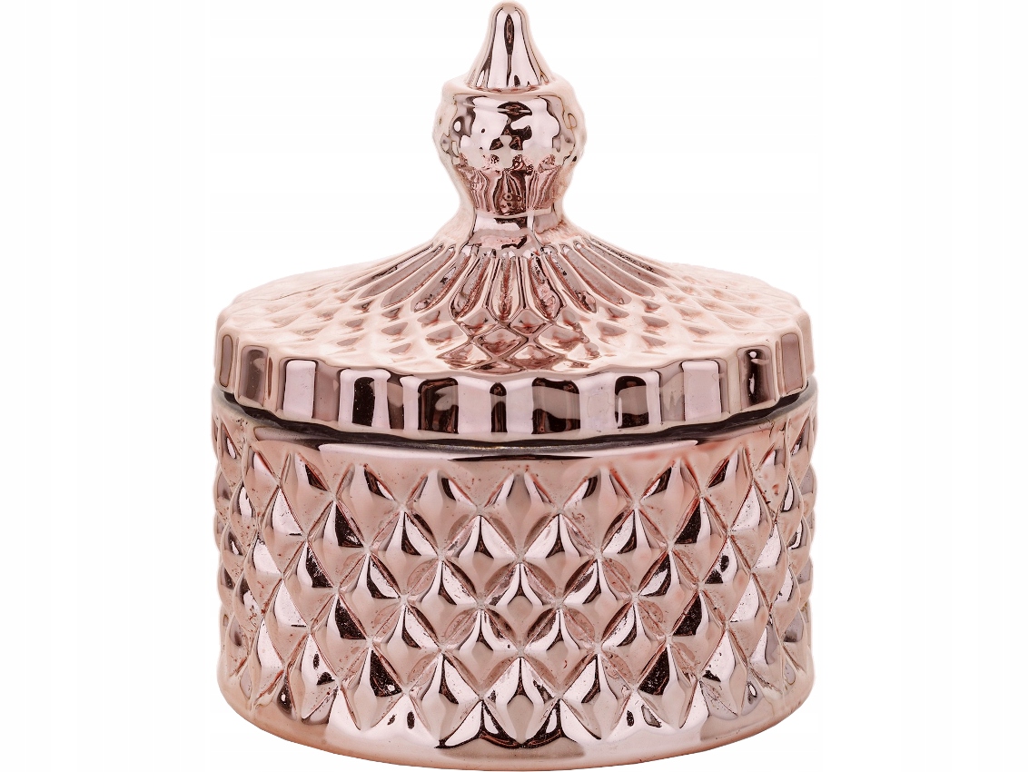Pojemnik NA WACIKI PŁATKI KOSMETYCZNE Różowe Złoto
