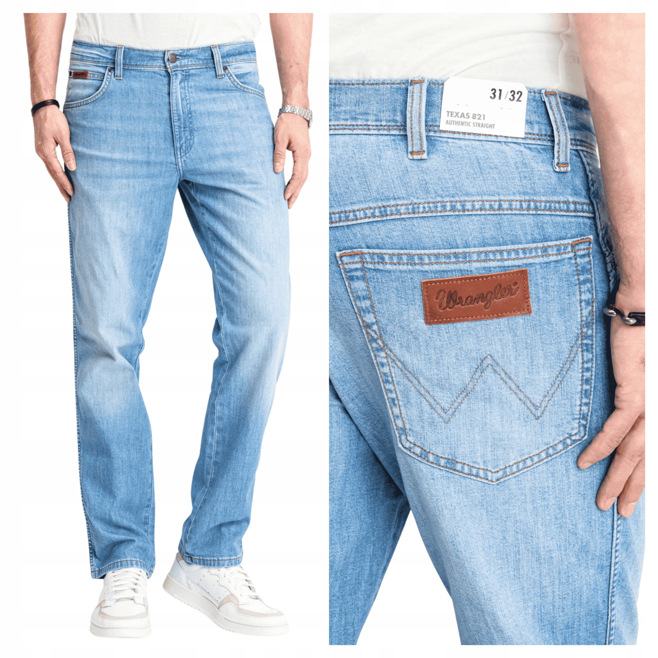 Wrangler Texas Pánské kalhoty Jeans Jednoduché Klasické Pravidelné W32 L34