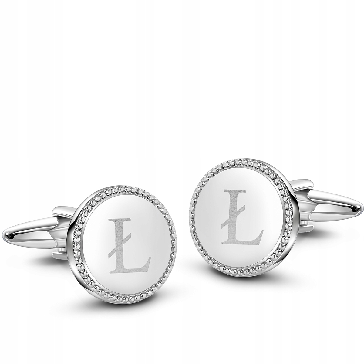 Manžetové knoflíčky s písmenem „L“ a ozdobným okrajem Pako Lorente One Size