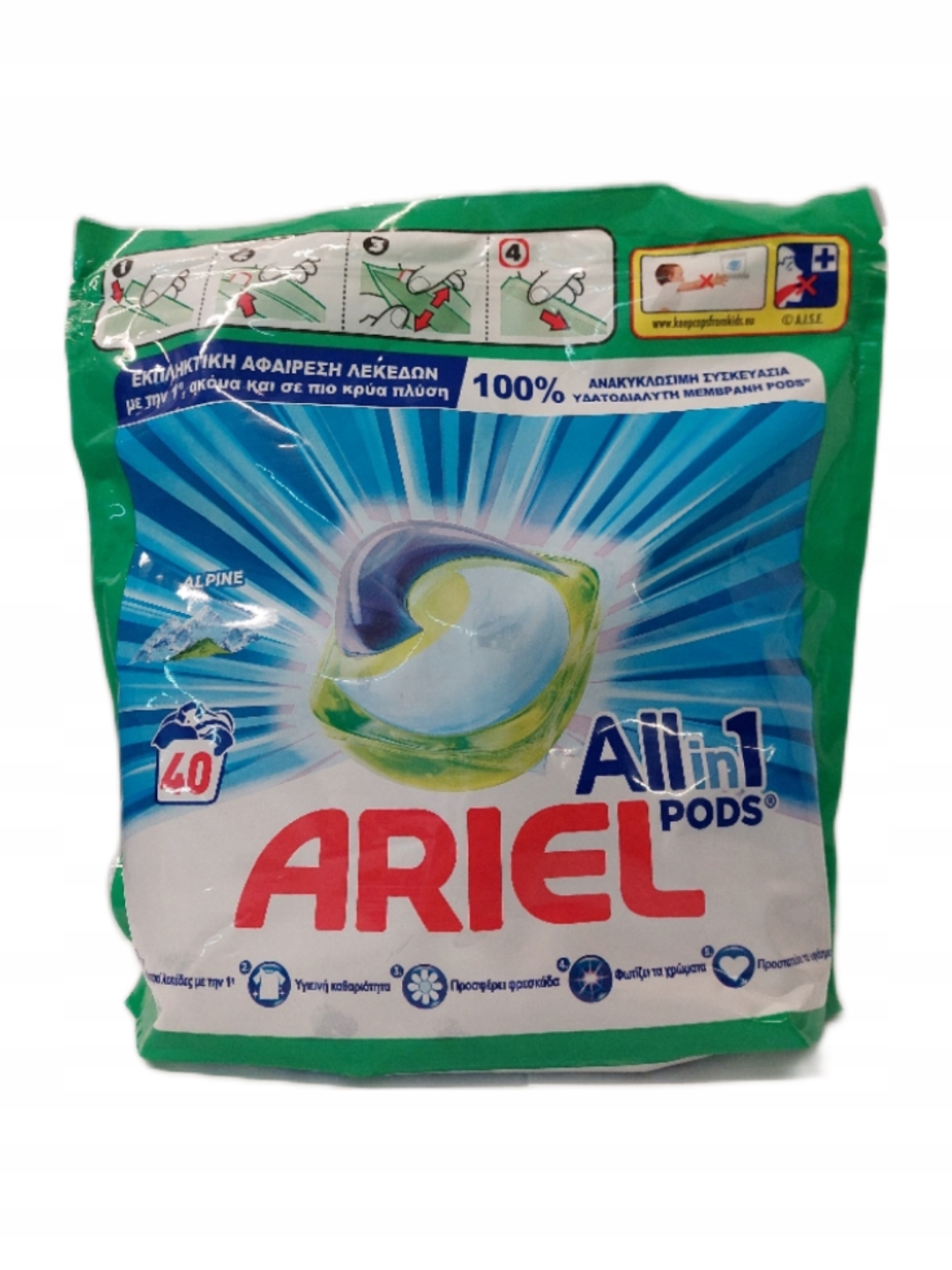 

Kapsułki do prania Ariel Allin1 Pods Alpine 40 szt