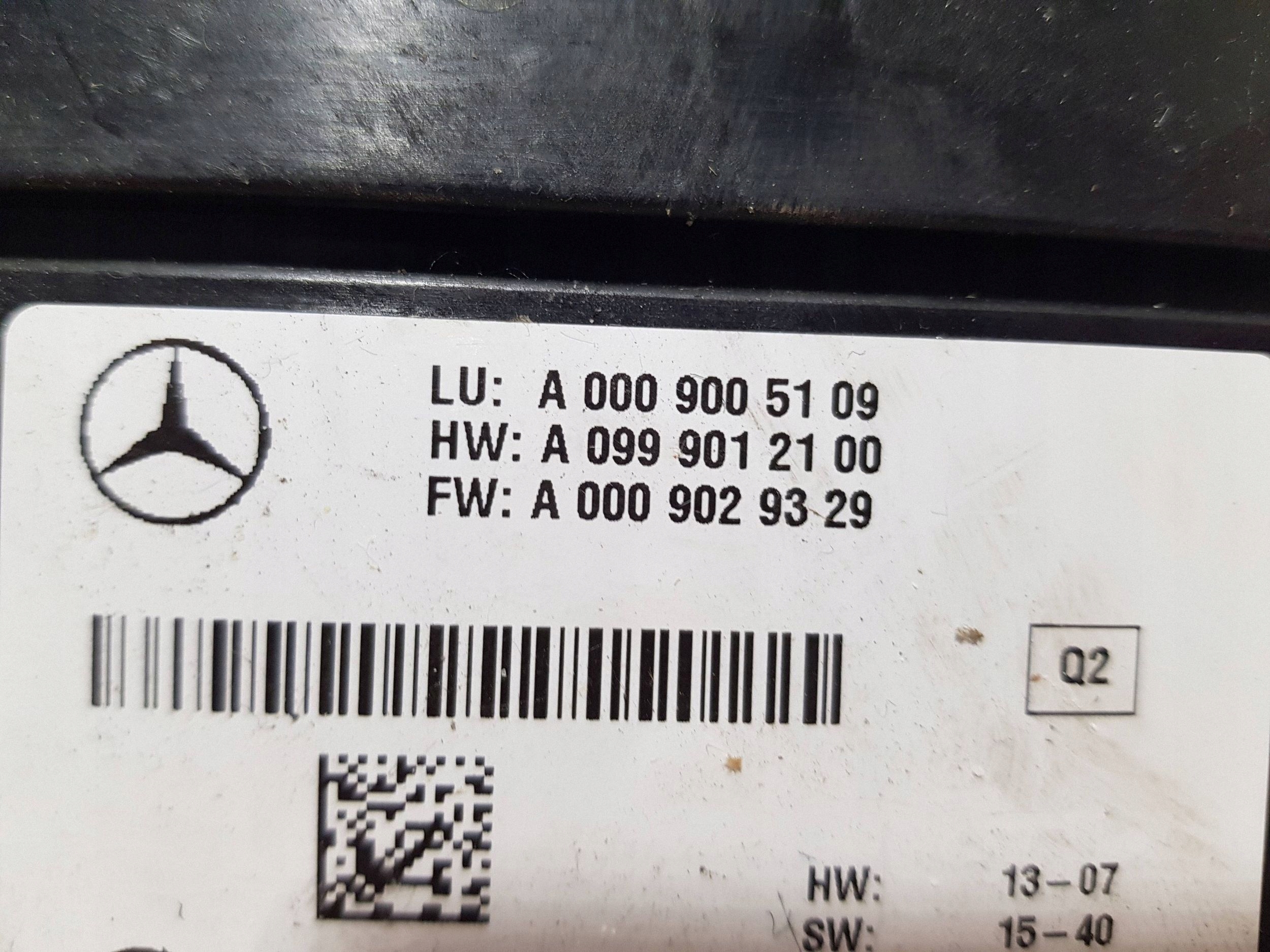 MERCEDES W222 W205 module control unit RADAR DYSTANSU 0009004909
