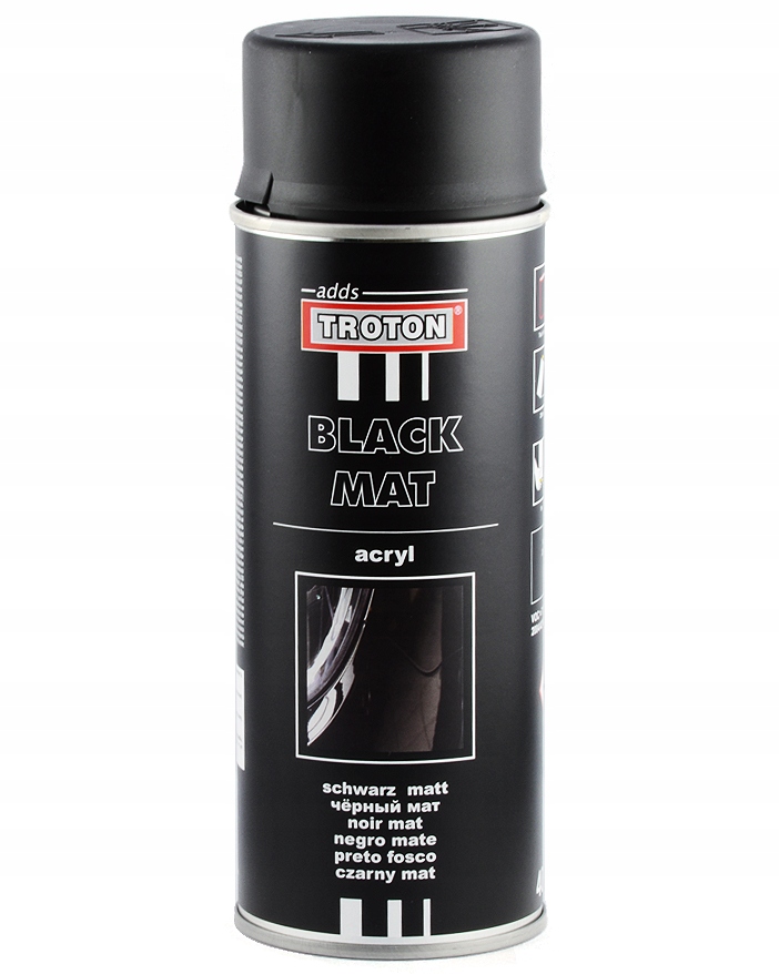 

Troton Lakier Akrylowy Spray Czarny Mat 400 ML