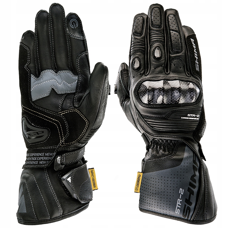 

Rękawice Motocyklowe Shima STR-2 Black Męskie