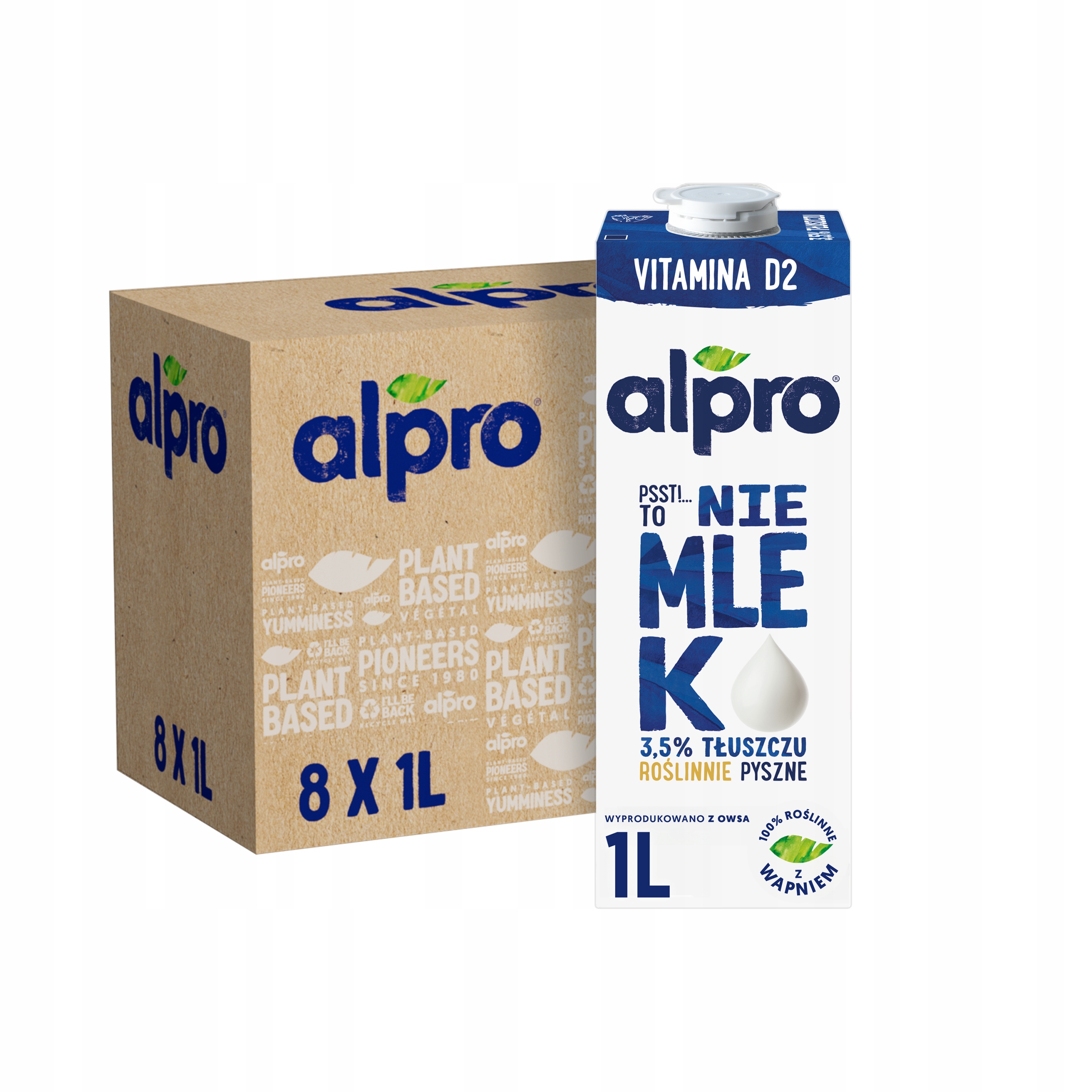 Alpro To nie mlek Napój owsiany 3,5 % zestaw 8x1L