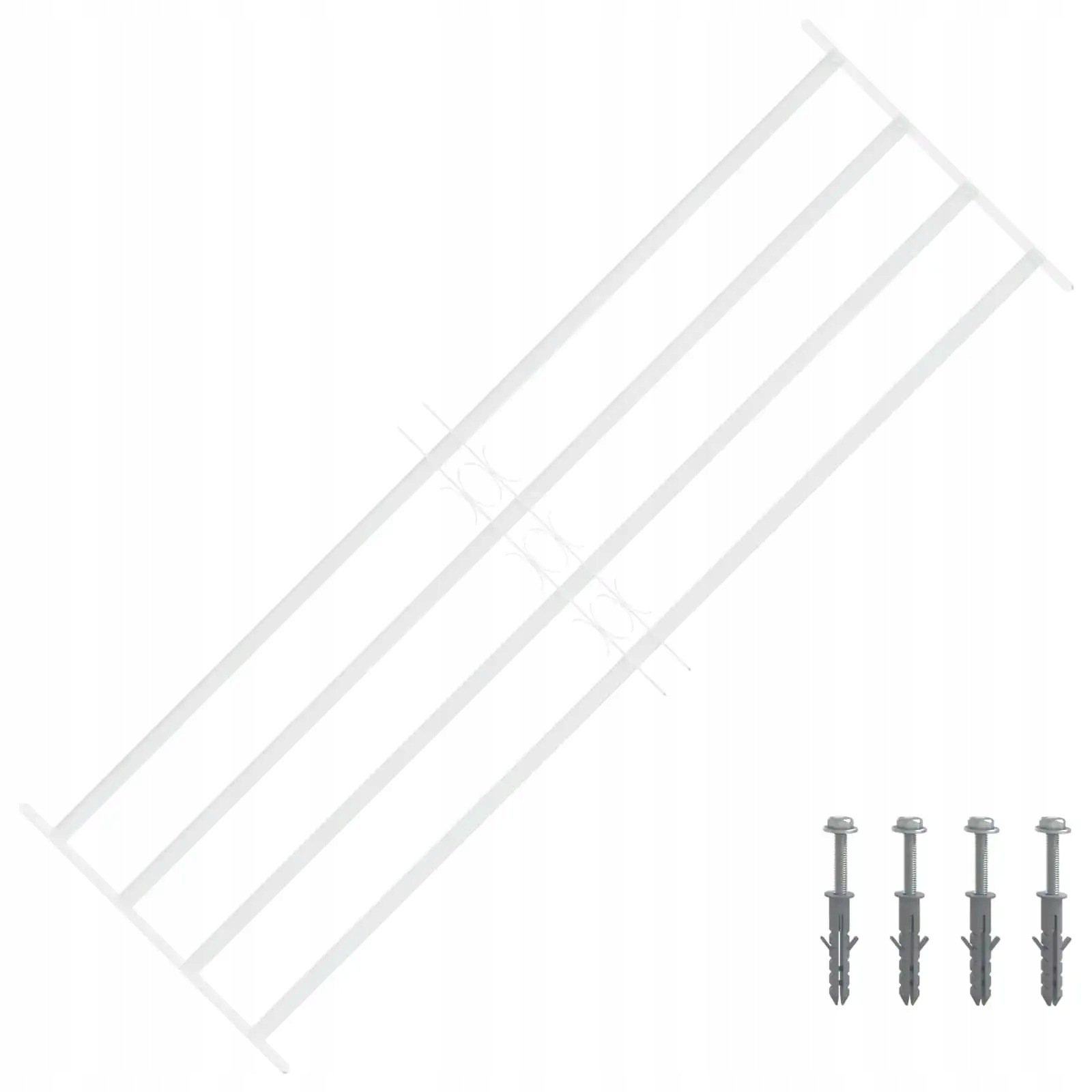 vidaXL Zabezpečovací mříž pro okna se 4 příčnými lištami 3 pcs