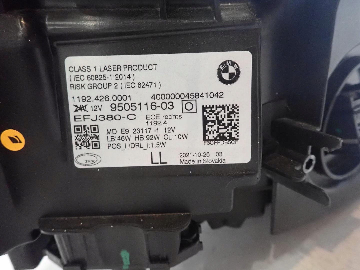 light front front right BMW 4 G22 G23 G26 G80 LASER 2020- 9505116-03