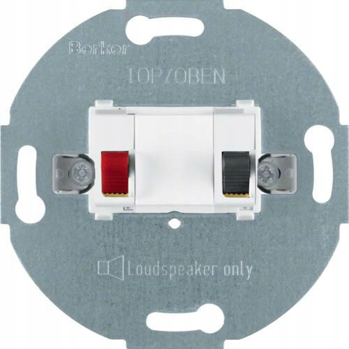 Jednonásobná bílá reproduktorová zásuvka one.platform