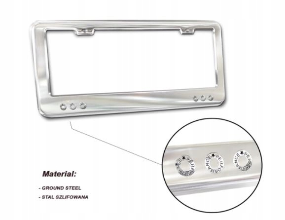 Spz Rámeček Plastový Poniklované Nýty Premium Line 33x15cm