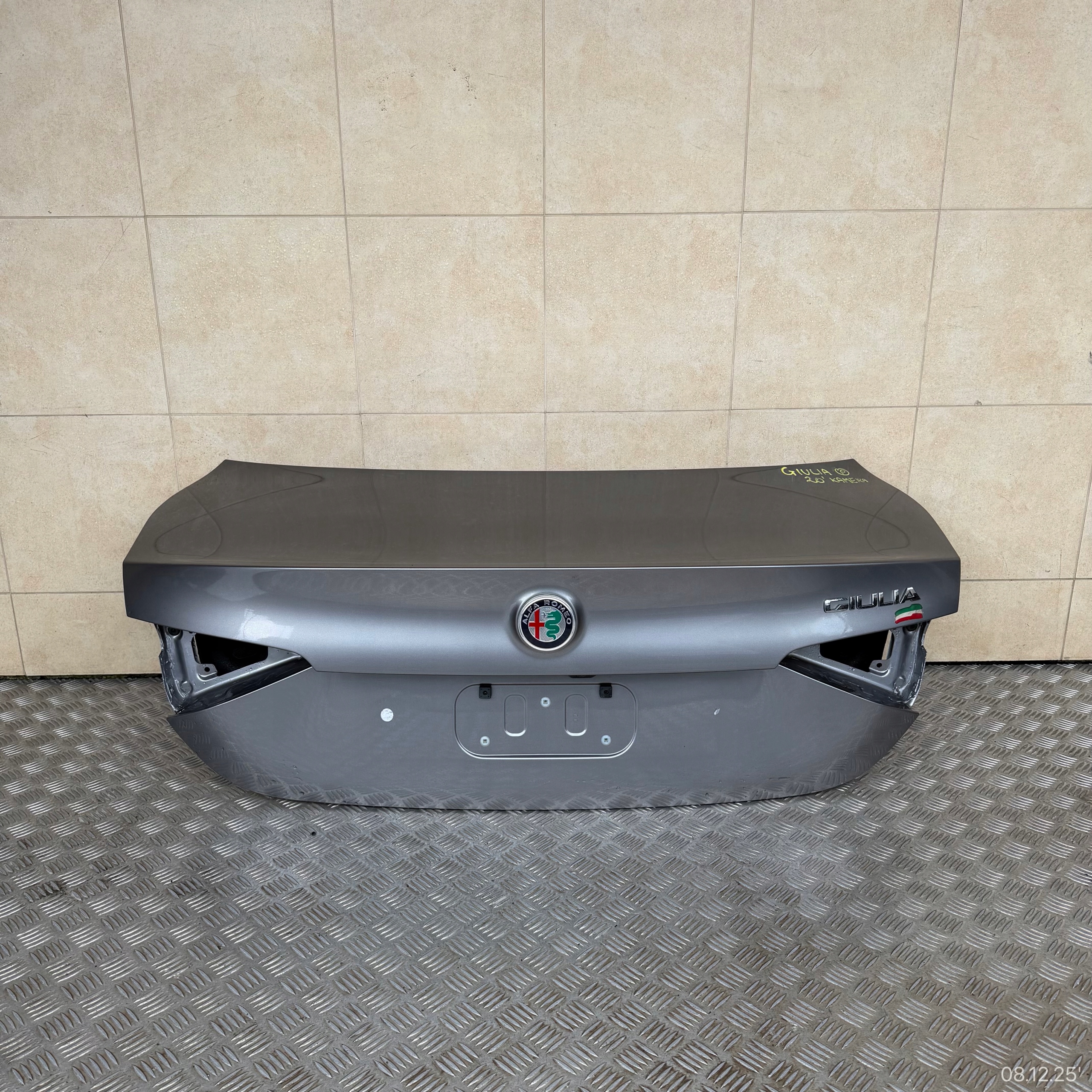 boot doors complete ALFA ROMEO GIULIA 2020 ROK KAMERA