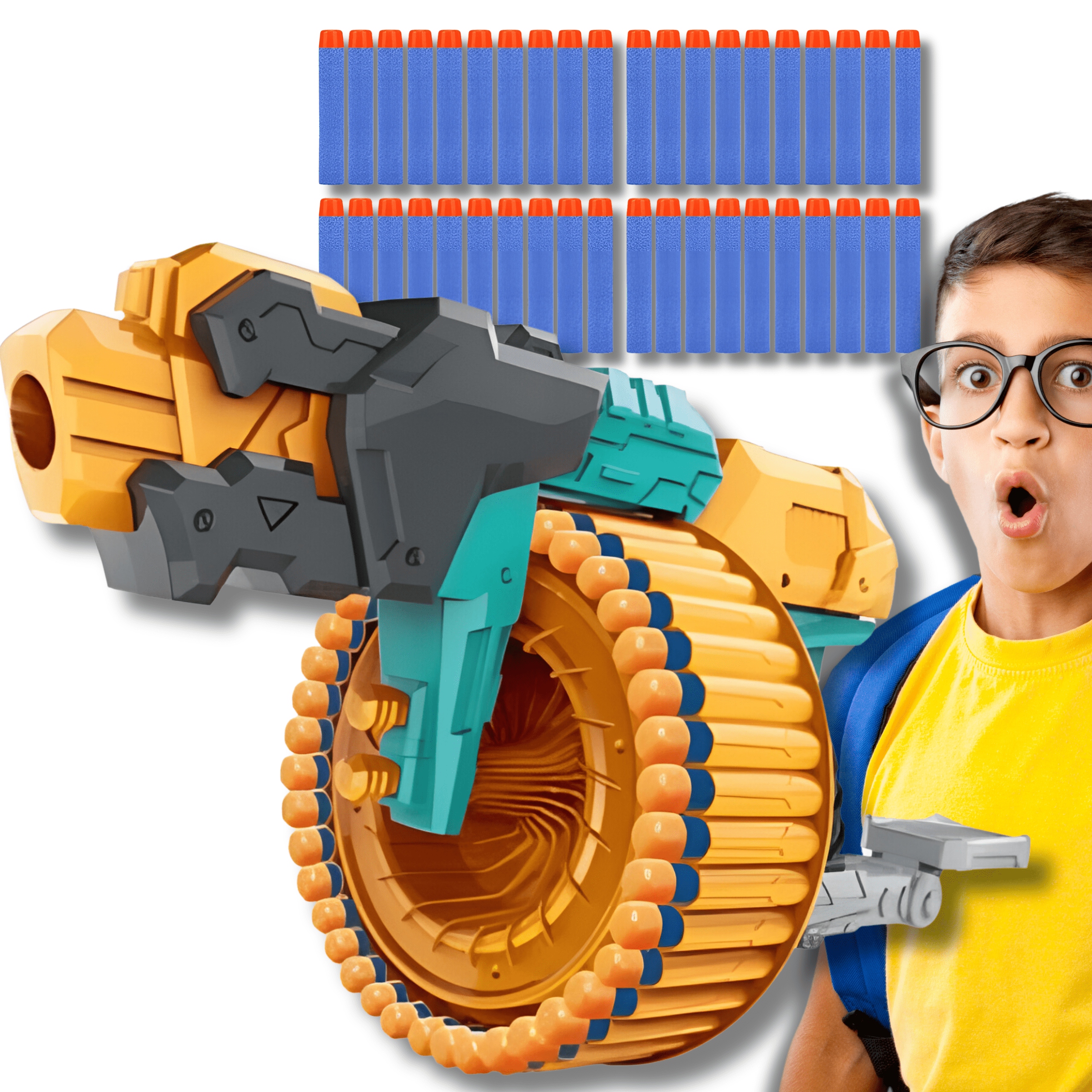 Karabin pistolet wyrzutnia shooting magazynek amunicja + 40 strzałek