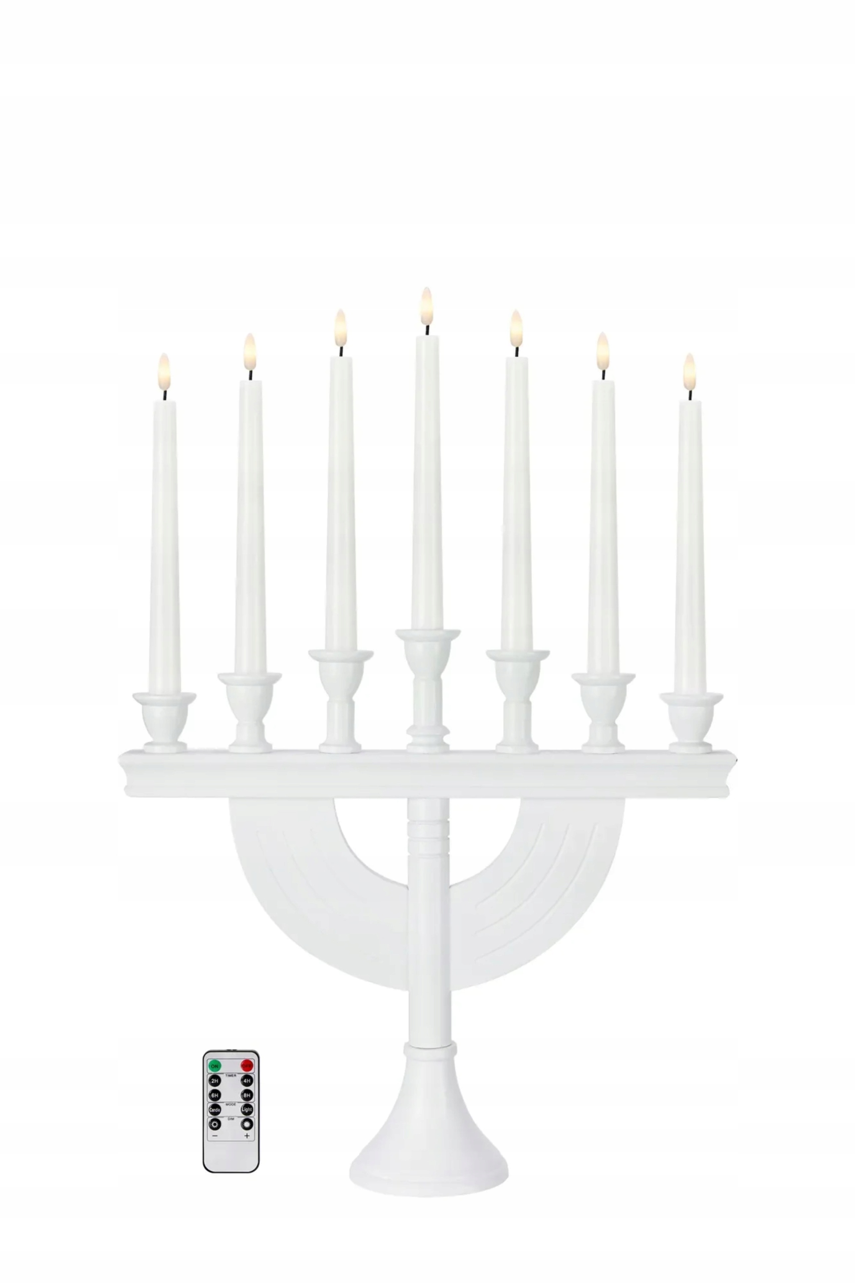 Markslöjd Torpa adventní bílý svícen na baterie