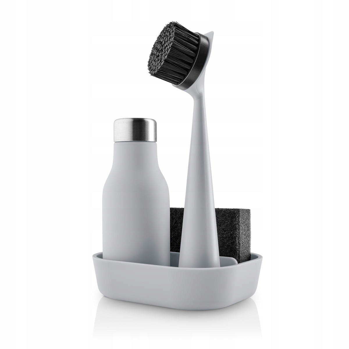 Eva Solo Sada Organizér do umývadla Špongia Dávkovač tekutiny Kefa Šedá