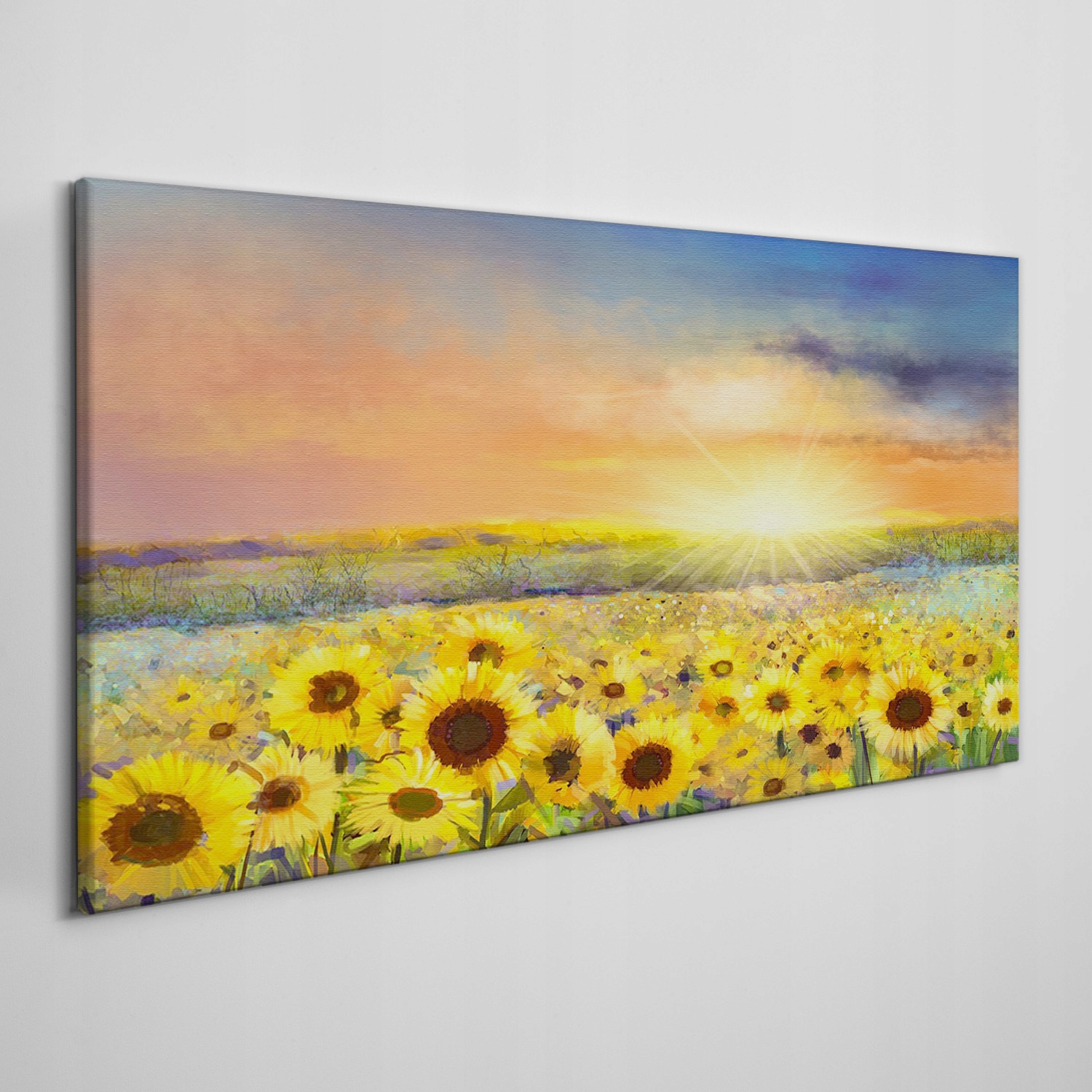 

Obraz na płótnie Kwiaty pole słoneczniki 140x70 cm