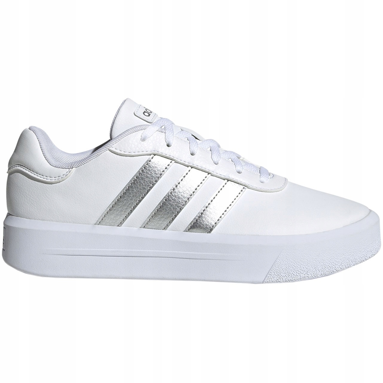 pro mládež boty Adidas Court Platform bílé GV89