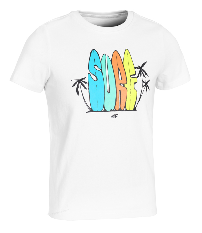 

4F Chłopięca Koszulka T-shirt Bawełna 146