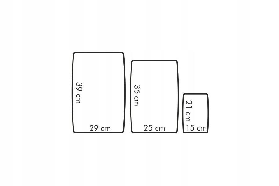 DESKA DO KROJENIA ELASTCZNA TESCOMA KOMPLET 3 szt Długość (cm) 39