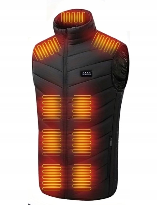 Vyhřívaná Elektrická Vesta 21 Zón Unisex L Bunda Bez Rukávů Usb