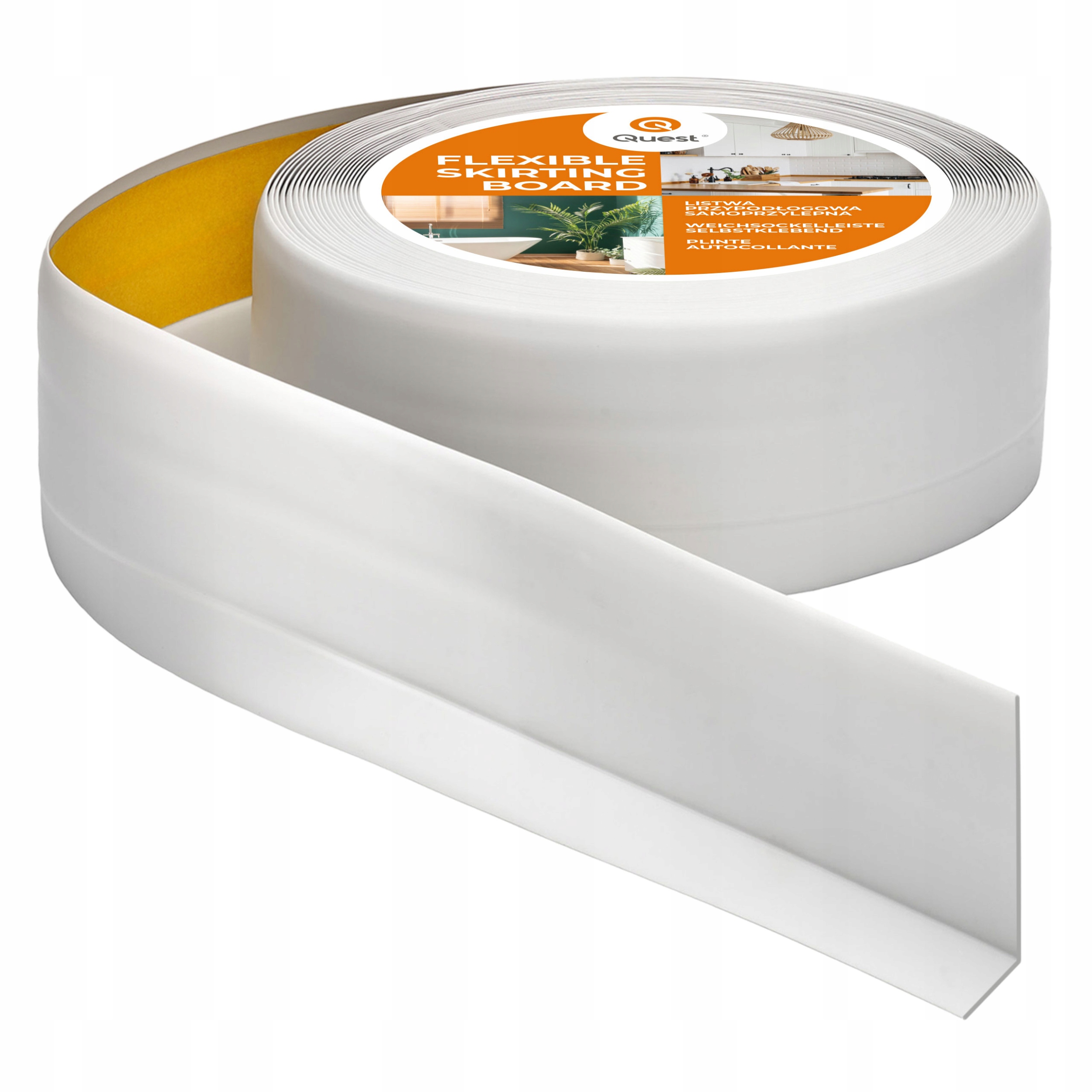 Podlahová samolepicí lišta Pvc 50x20 světle šedá 25 m| pružná