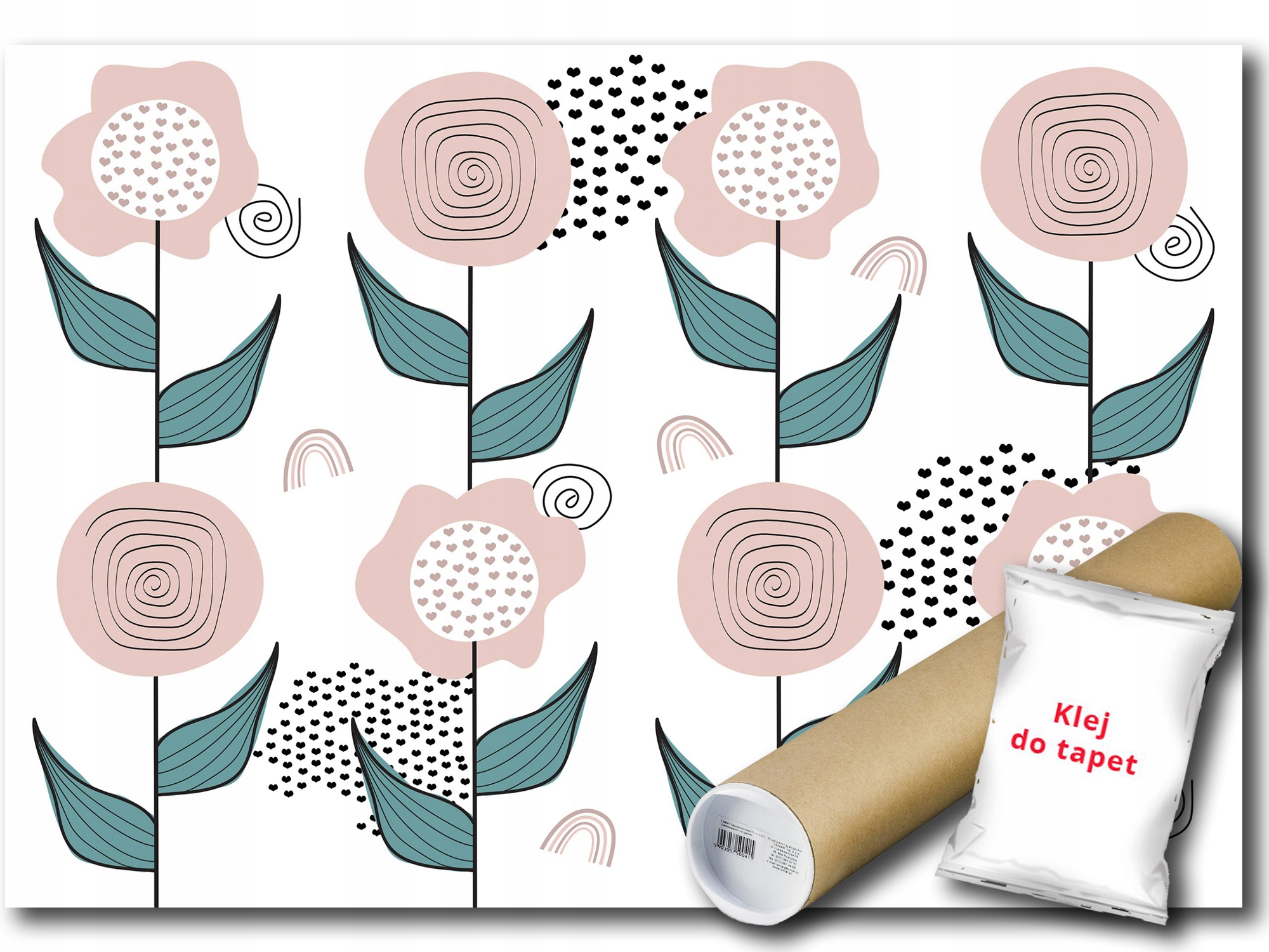 Vinylová Fototapeta Květy Srdíčka 312x219