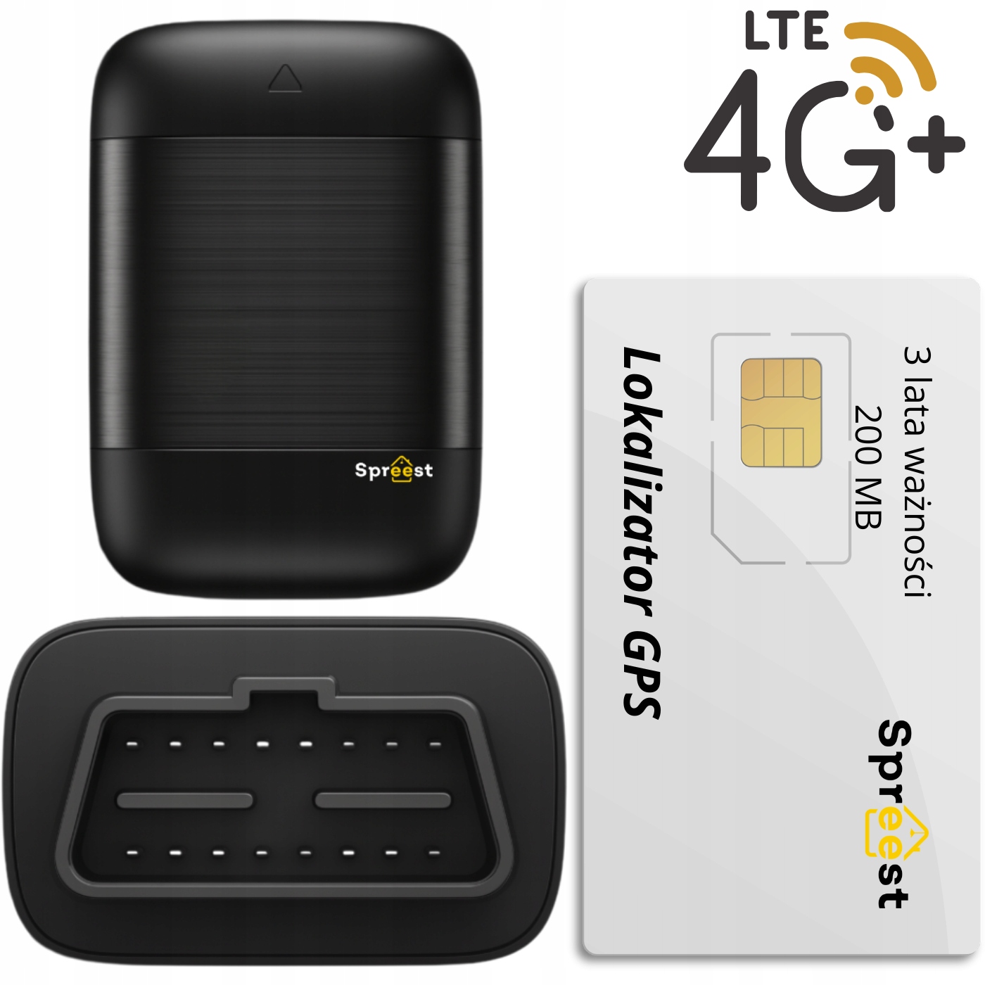 Gps Lokátor 4G Do Auta, Zásuvka Obd Sim Karta Na 13 Měsíců