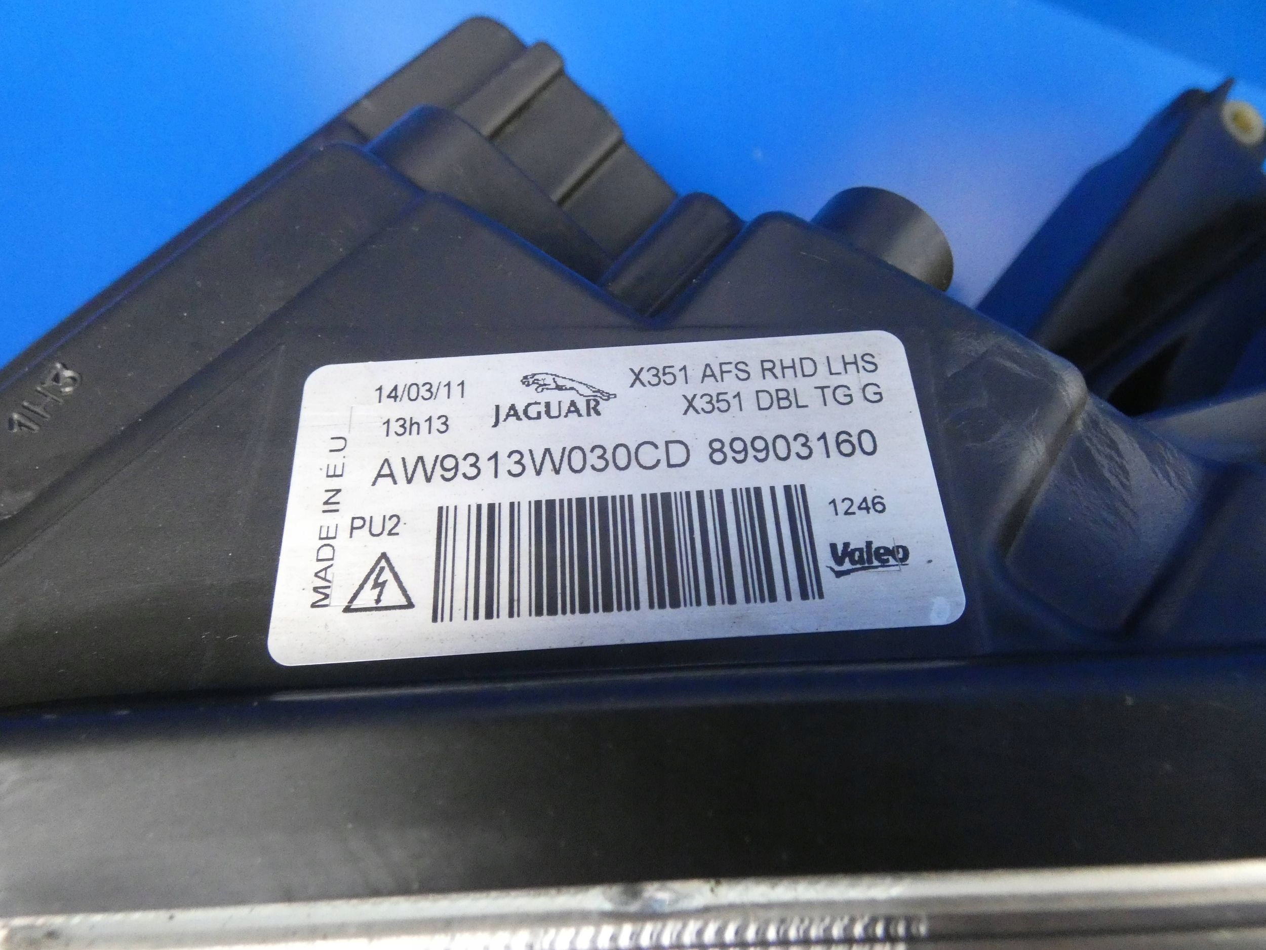 JAGUAR XJ X351 light XENON left left front front WERSJA ANGIELSKA