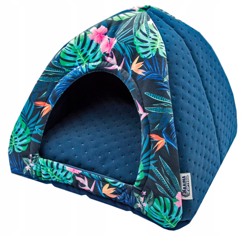 Levně Budka Domeček Pro Morče Kávu M Tropický Les Měkký Úkryt