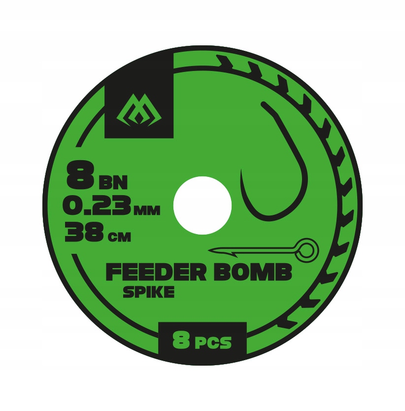 Przypony Gotowe Bagnet Wiązane Feeder Bomb Mikado Bezzadziorowe nr.10/38cm
