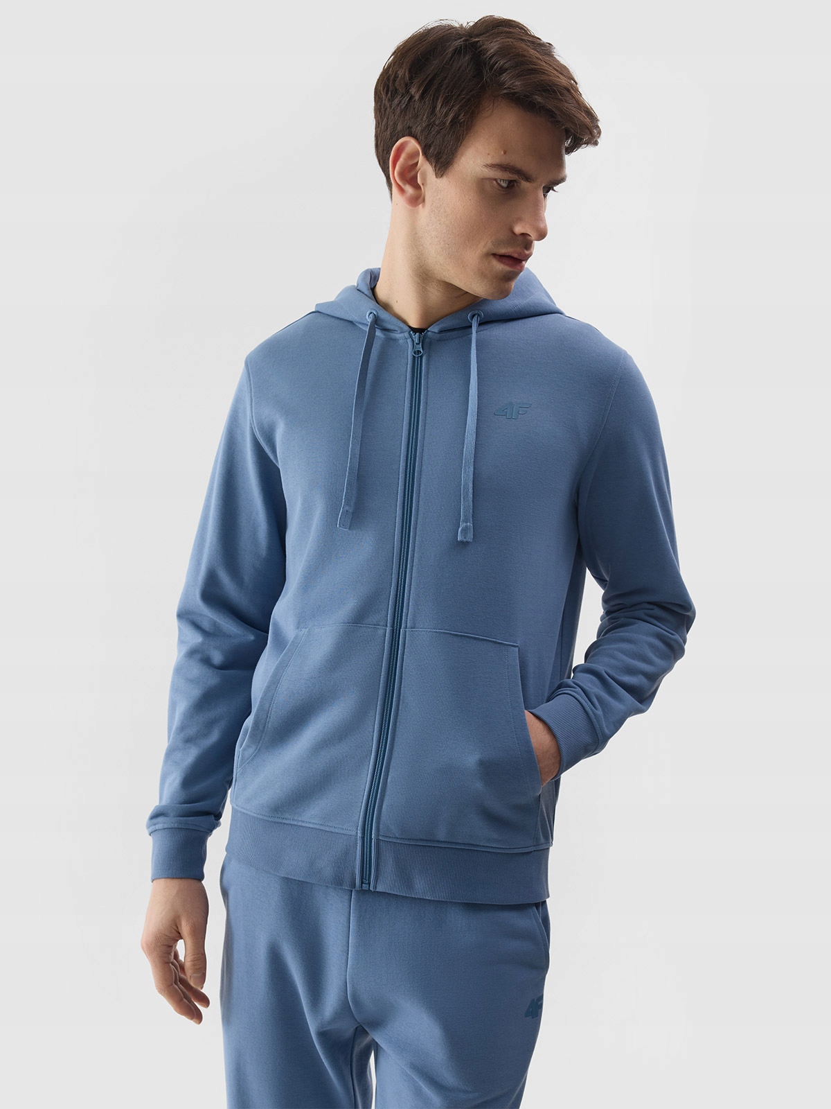4F BLUZA MĘSKA DRESOWA SPORTOWA ROZPINANA Z KAPTUREM SS24 Marka 4F