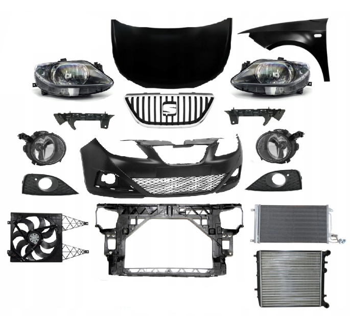 SEAT ИБИЦА IV 4 2008-2012 КОМПЛЕКТ ПЕРЕД КАПОТ