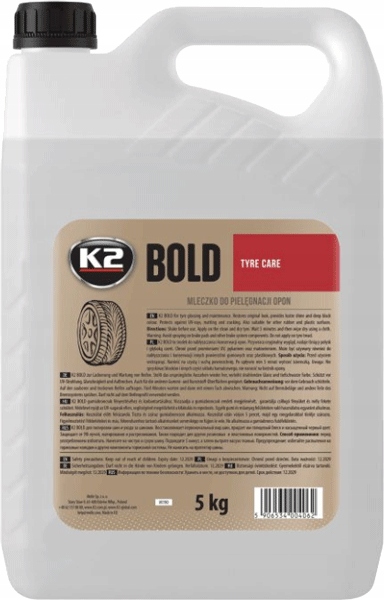

K2 Bold 5KG do nabłyszczania i konserwacji opon