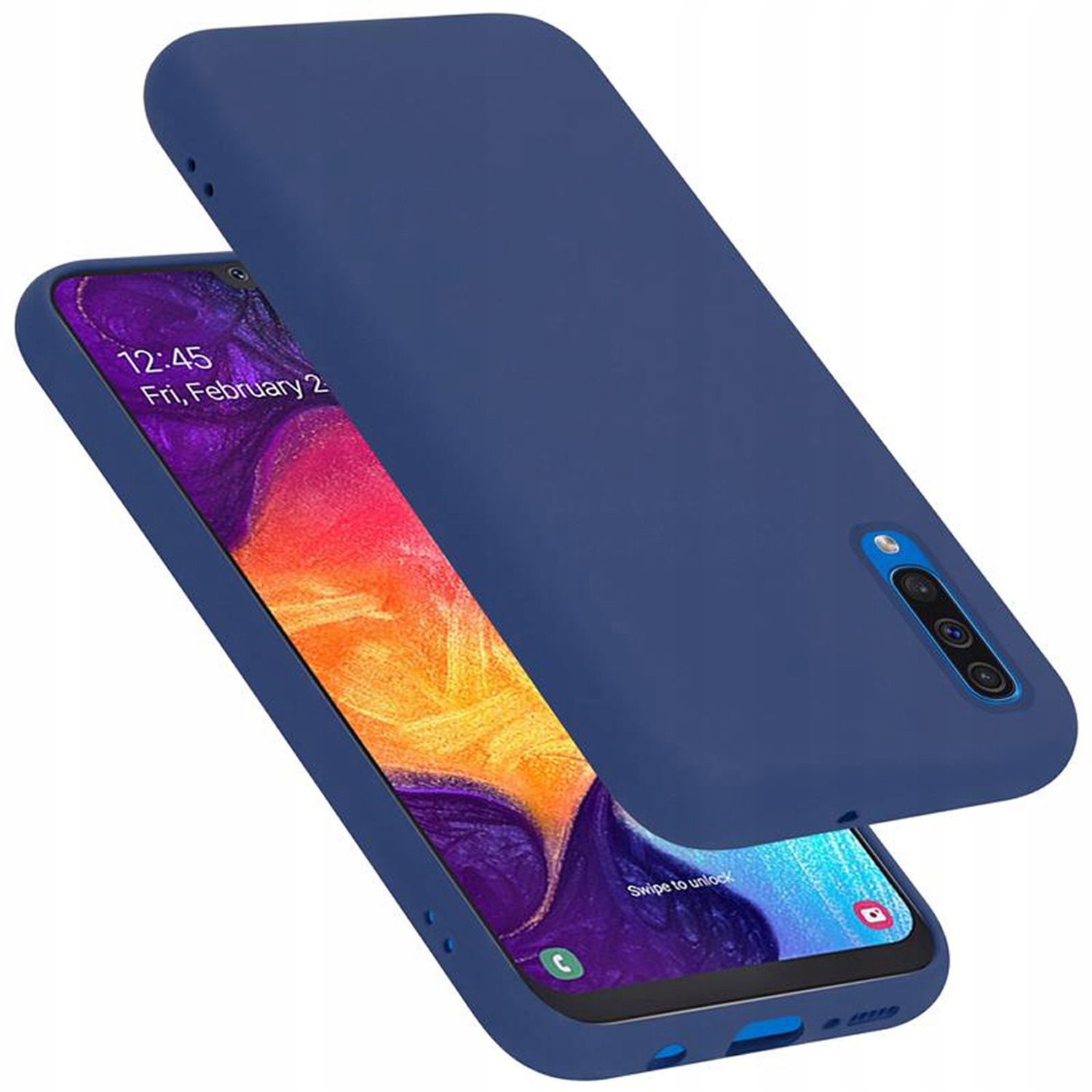 

Etui Matowe Slim do Samsung Galaxy A50 Szkło 9H
