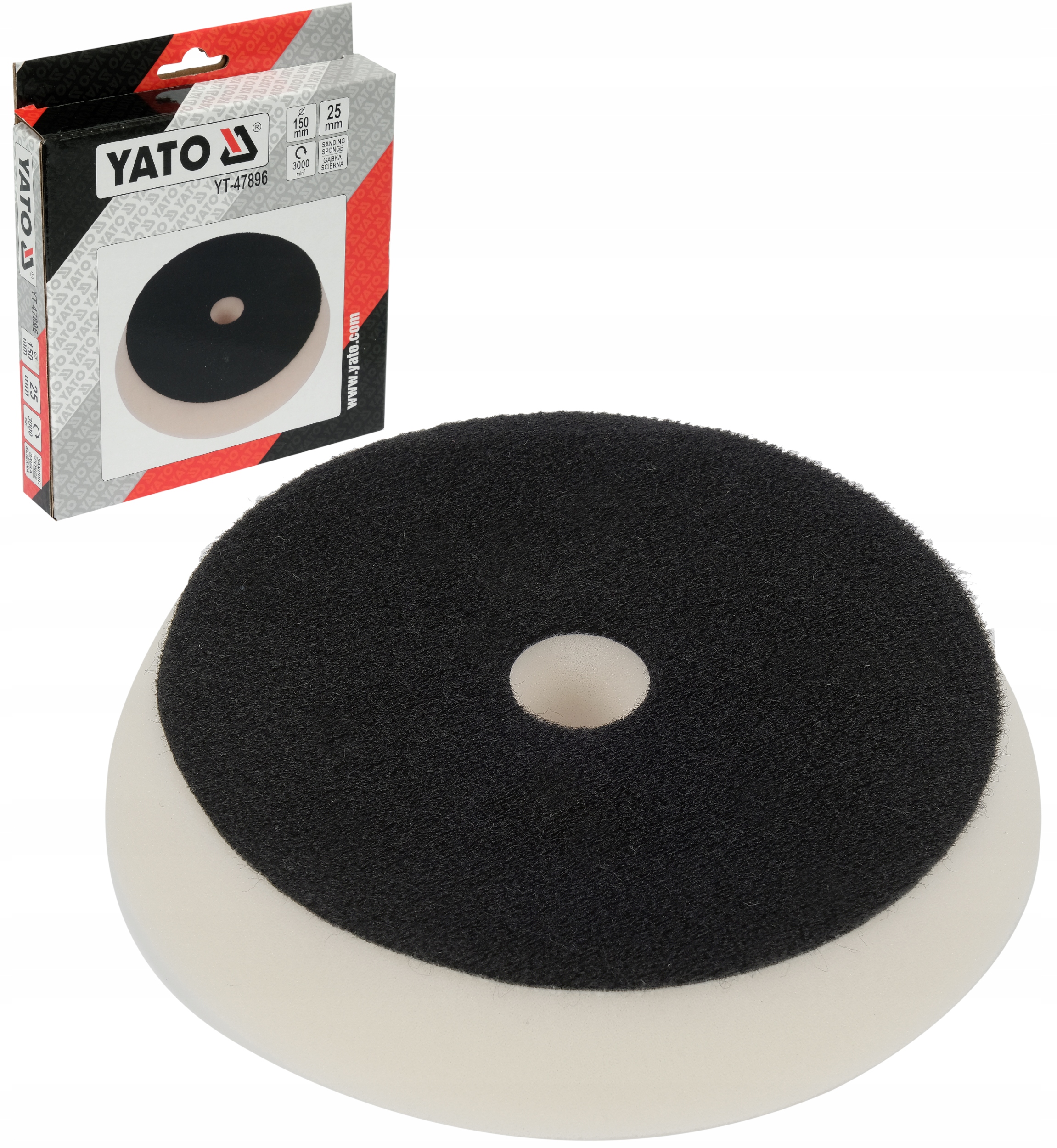 Gąbka Ścierna Pad Polerski Na Rzep 130/150mm Yato