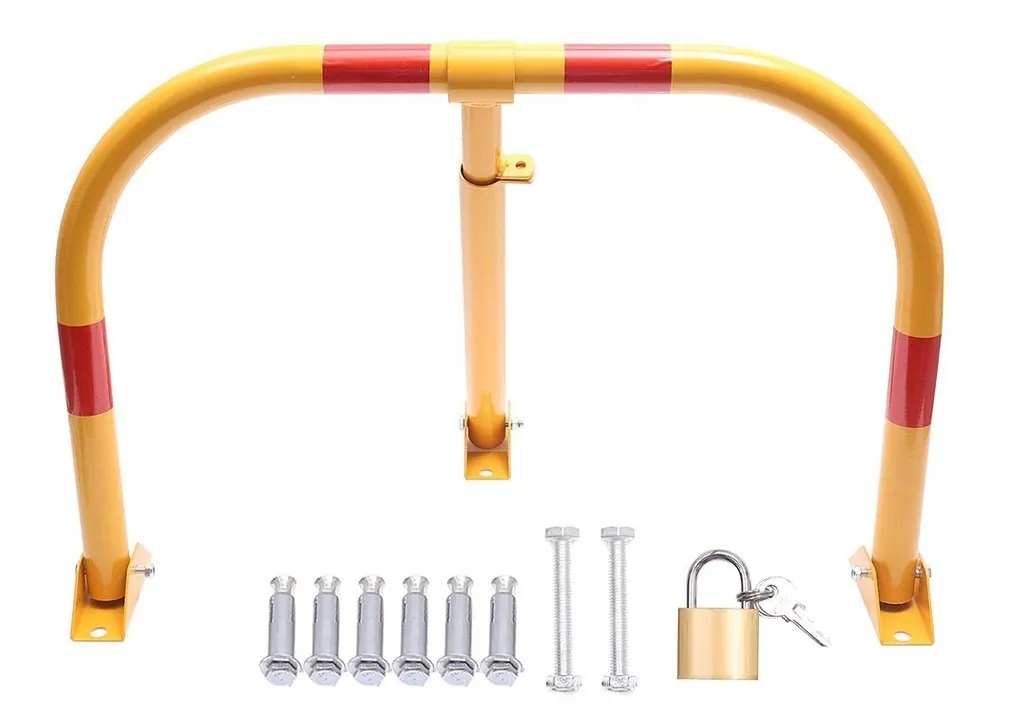 Blokada Parkingowa Miejsca Parkingowego Kłódka Składana Słupek Parkingowy