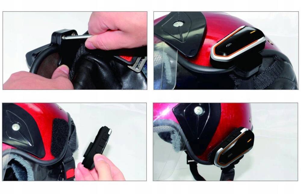 INTERKOM MOTOCYKLOWY INTERCOM BLUETOOTH RADIO MP3 SŁUCHAWKI KONFERENCJA BT Maksymalny czas czuwania 160 h