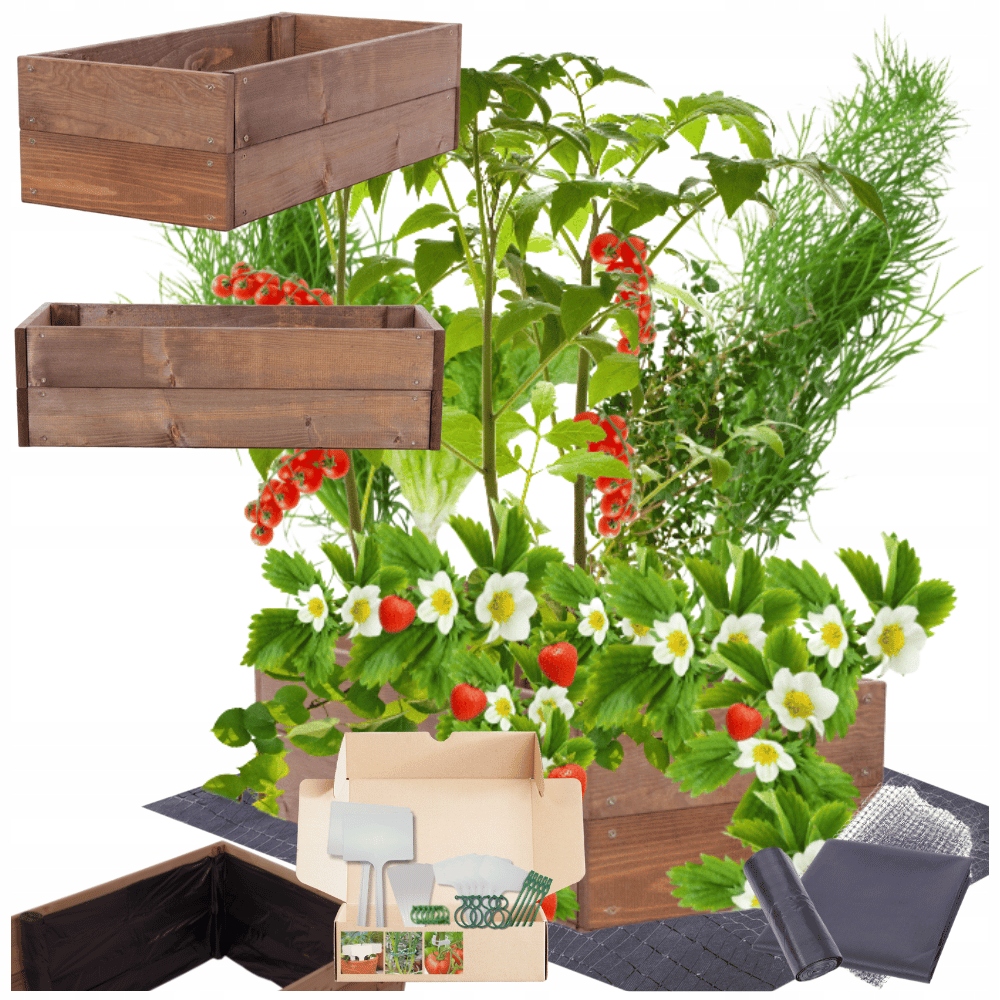 Záhon truhla zeleninový záhon dřevěná impregnace květináč pařeniště 18x60x30 Eko