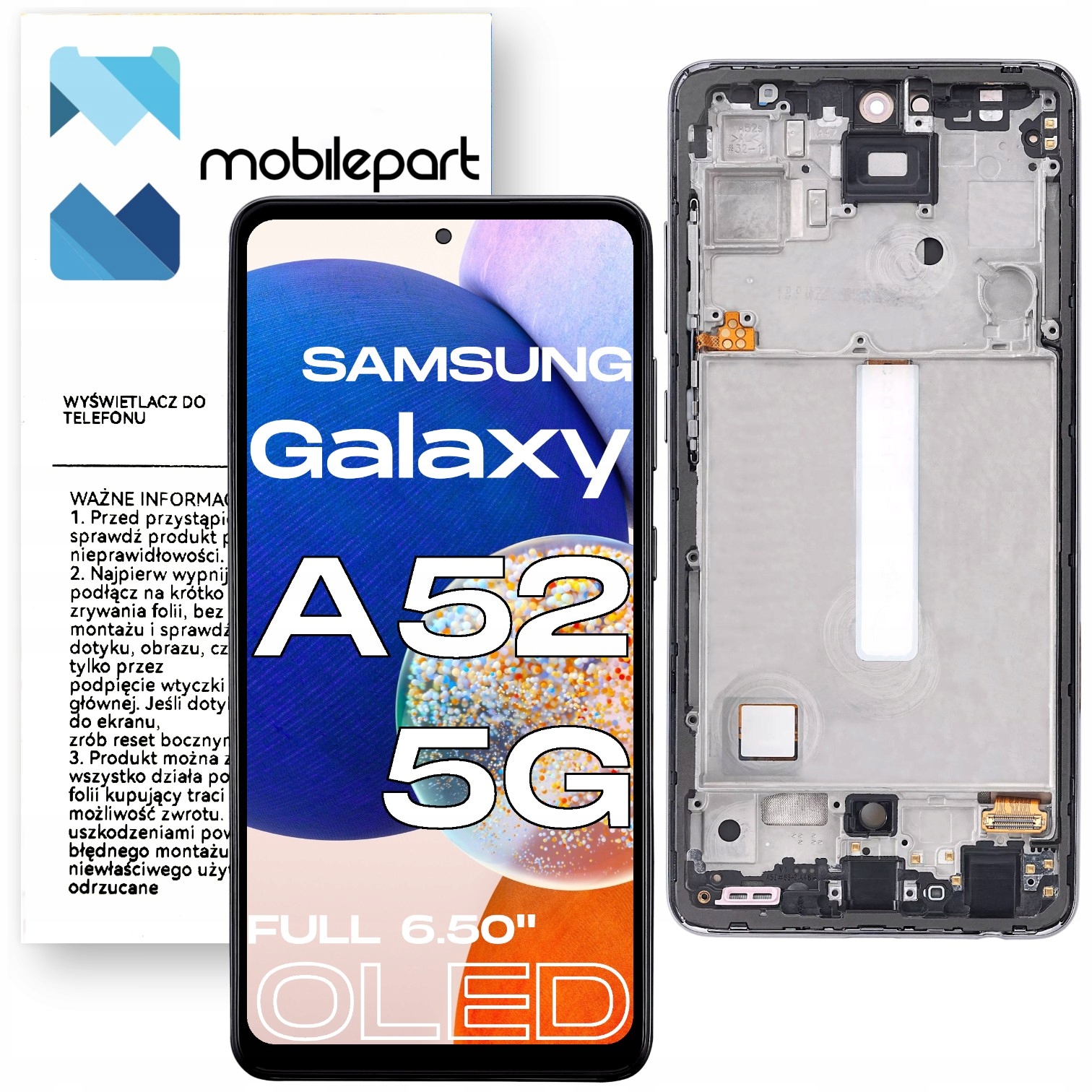 Matryca do Samsung Galaxy A52 5G LCD SM-A526 Ekran Full Oled 6.5" Ramka