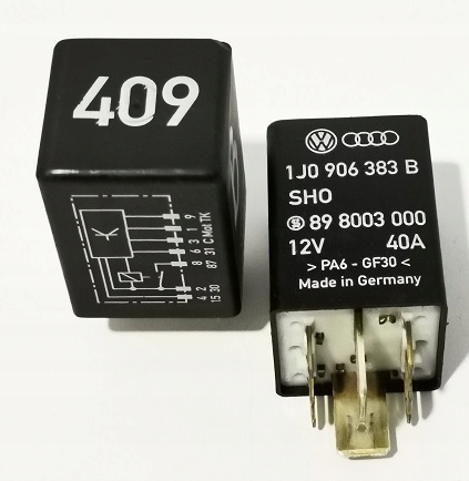 VW SEAT AUDI PRZEKAZNIK POMPY 409 1J0906383B