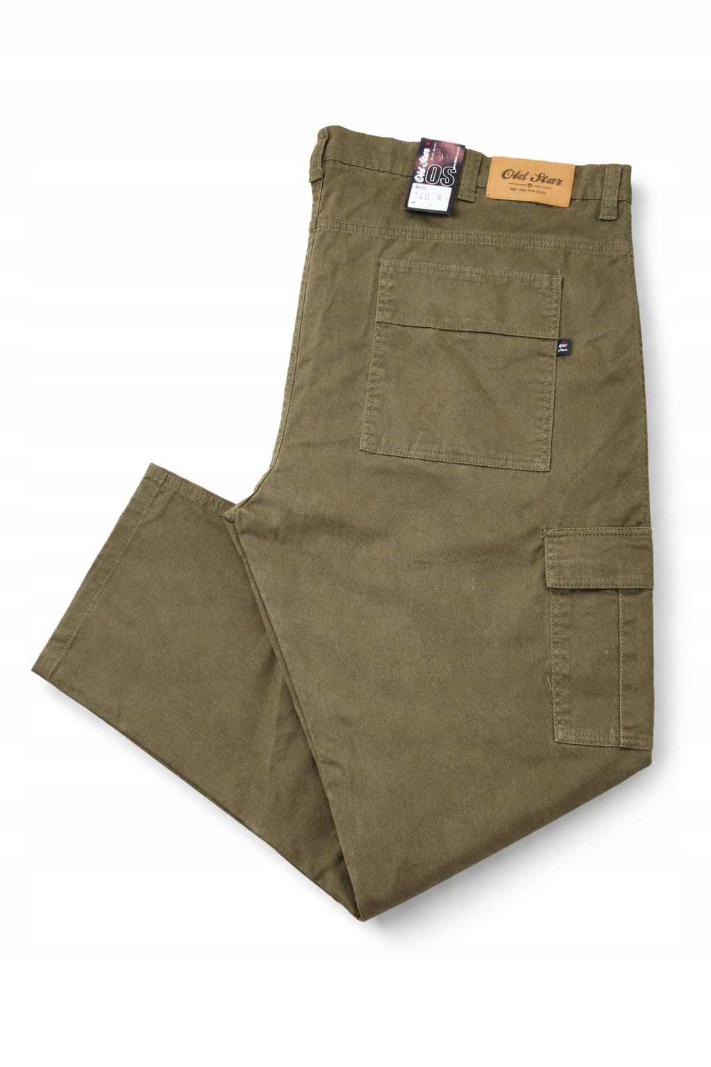 4XL Velké Olivové Kapsáče Old Star Streč Pás 118 CM